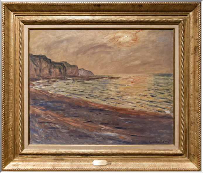 Claude Monet - La Plage à Pourville - Soleil couchant