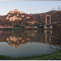 Le château et Pont suspendu des Andelys