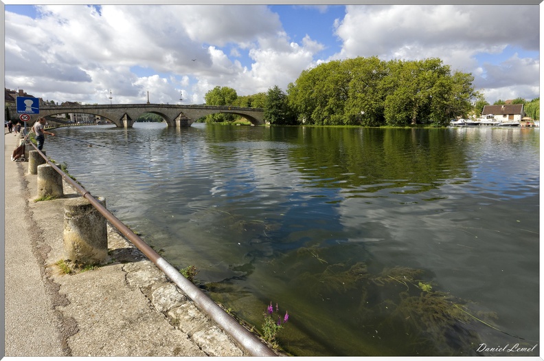Vue des bords de l'Yonne
