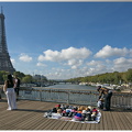 La passerelle Debilly et la Tour Eiffel