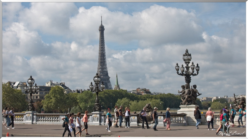 Le pont Alexandre III et la Tour Eiffel