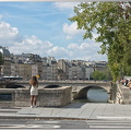 Le pont Saint Michel vue du  Petit Pont - Cardinal Lustiger