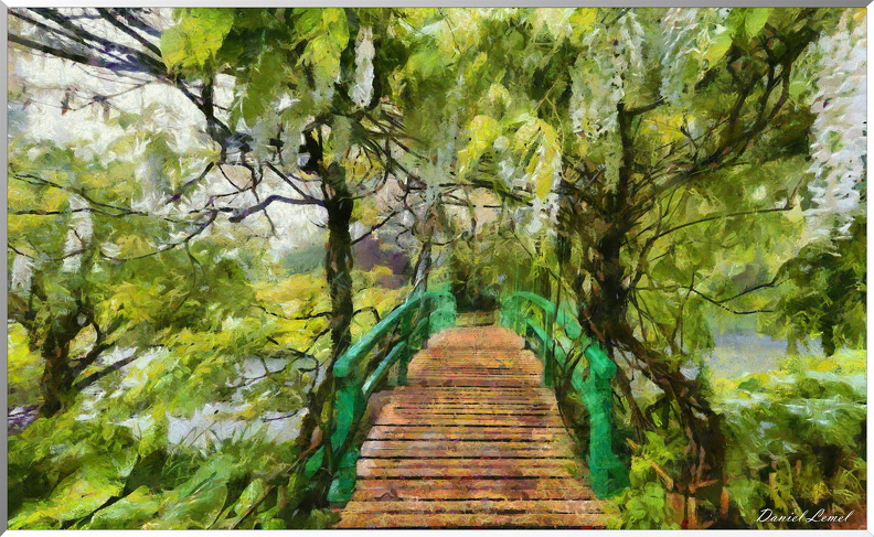 Pont de l'étang - Maison de Claude Monet