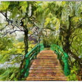 Pont de l'étang - Maison de Claude Monet