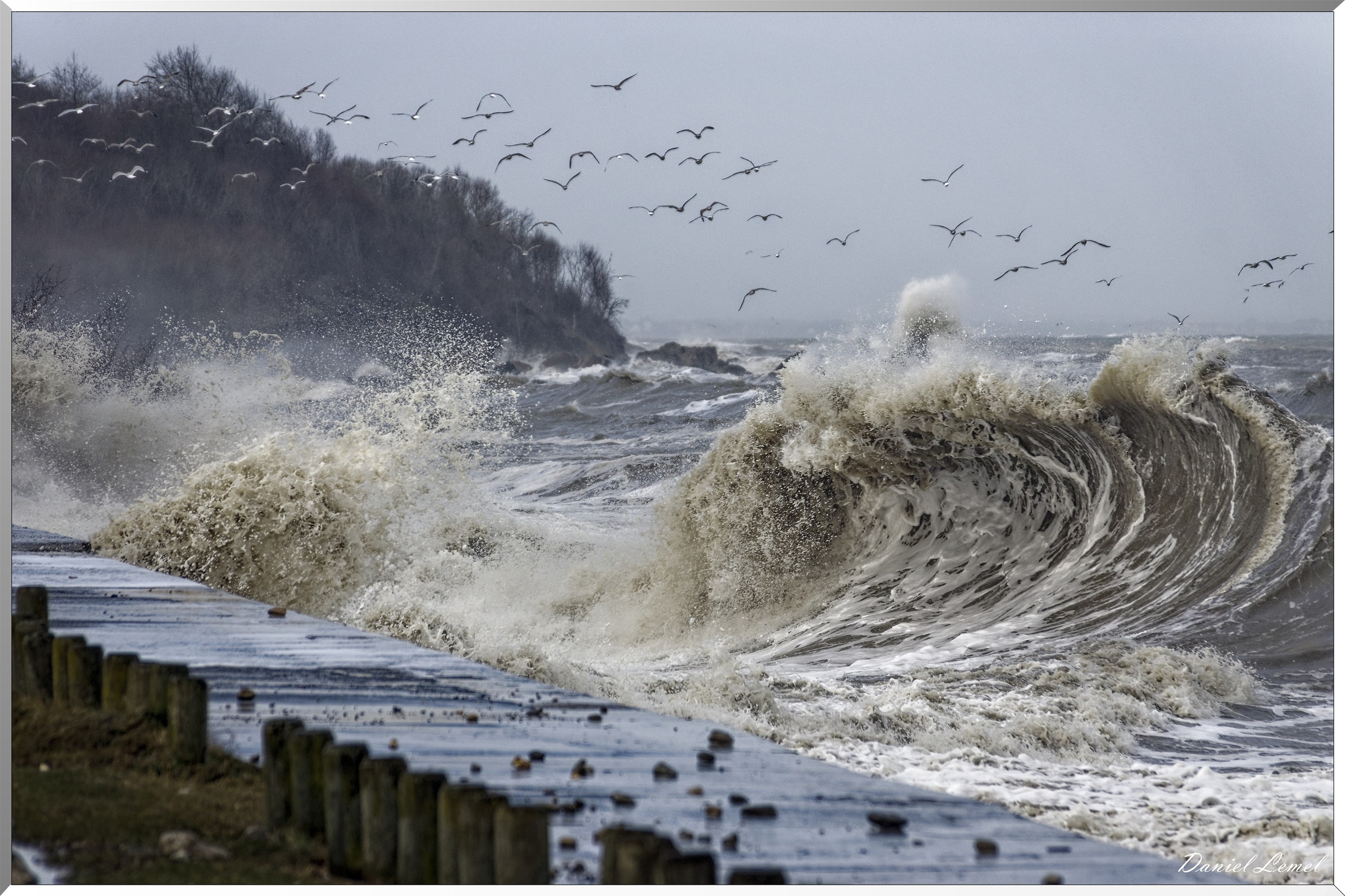 Tempête Ciara à Villers-sur-mer