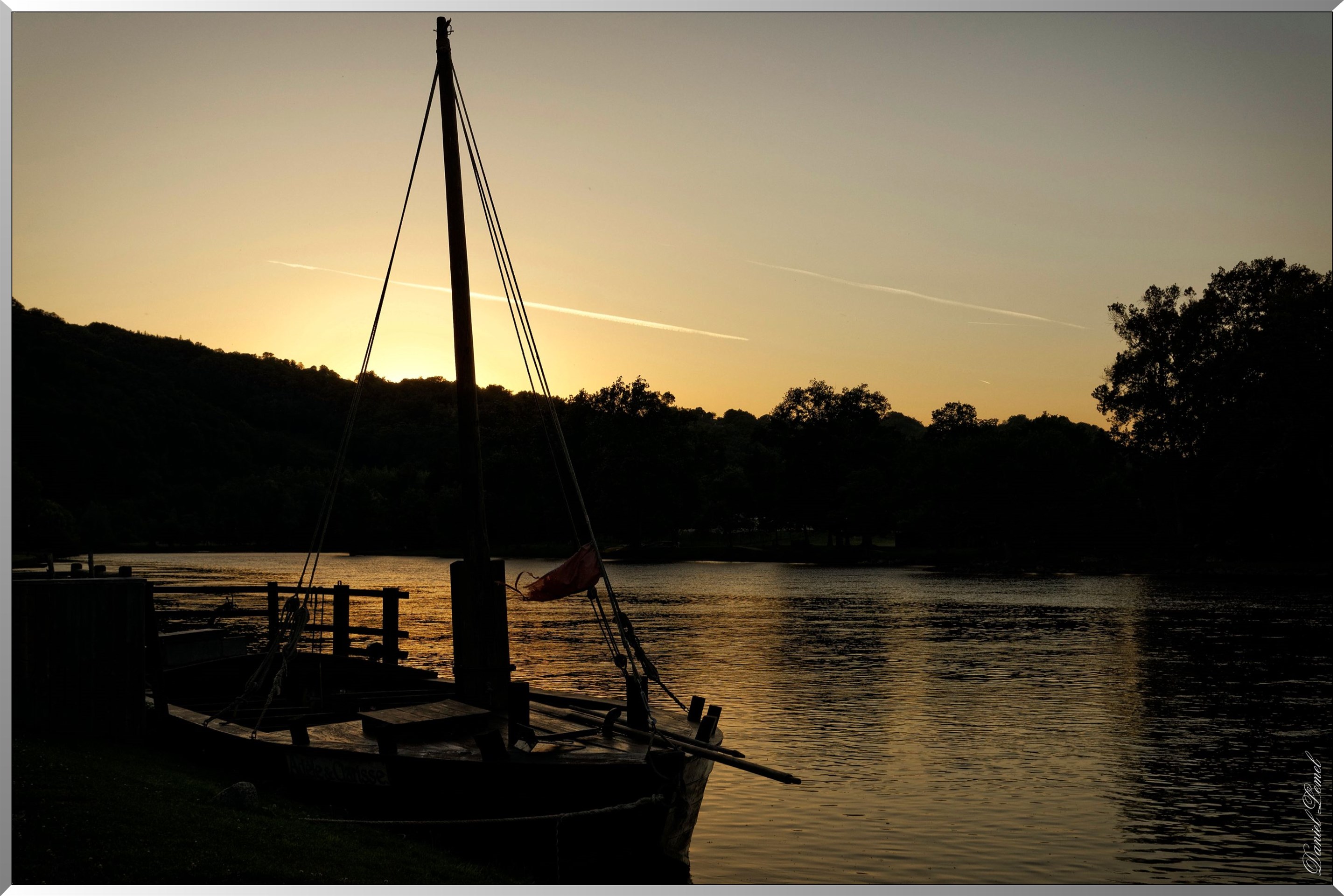 Gabare sur la Dordogne