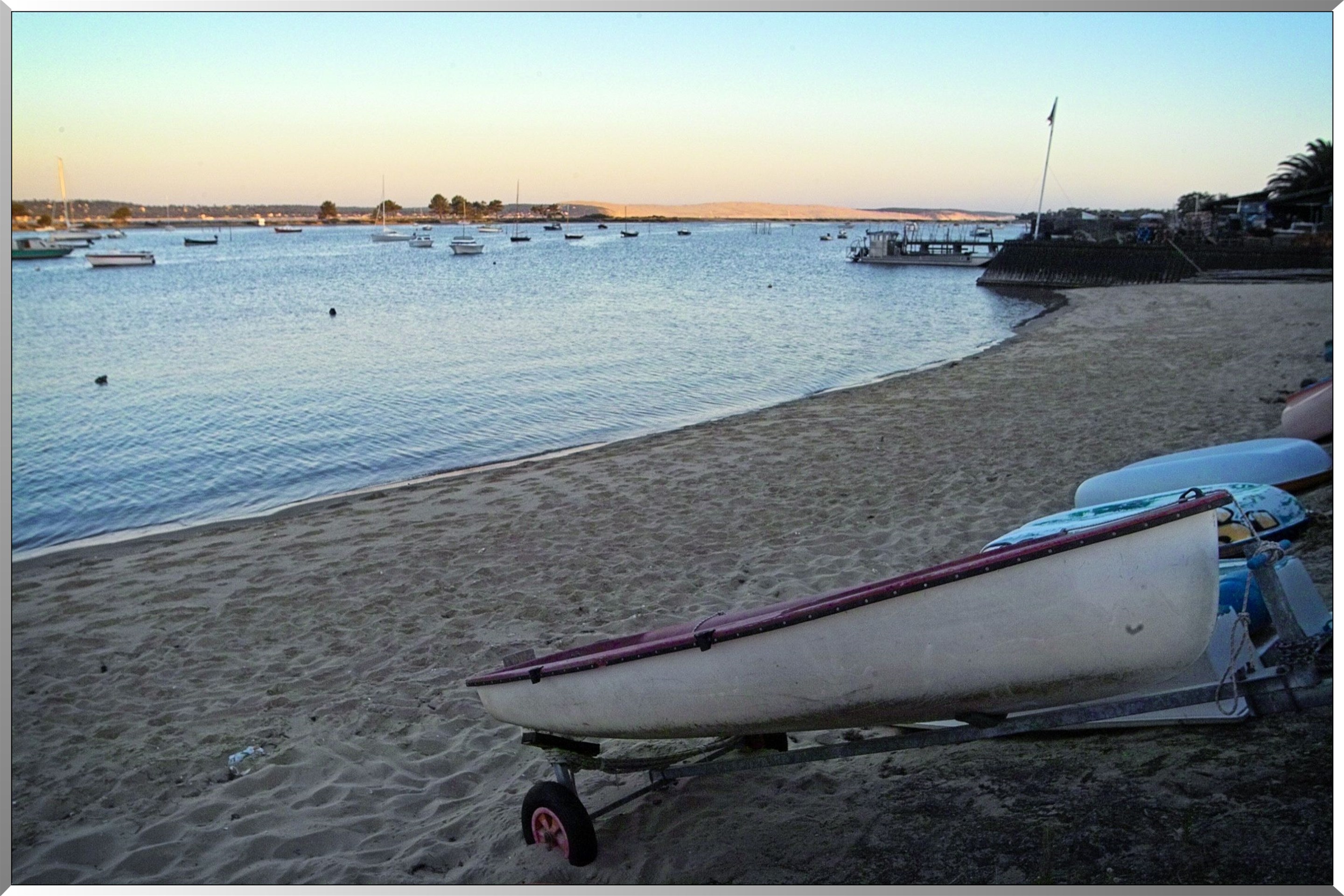 Bassin au coucher de soleil