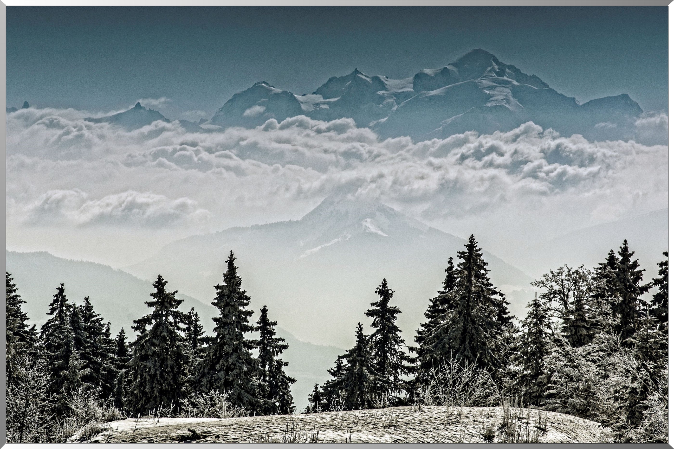 Mont Blanc vue du col de la Faucille