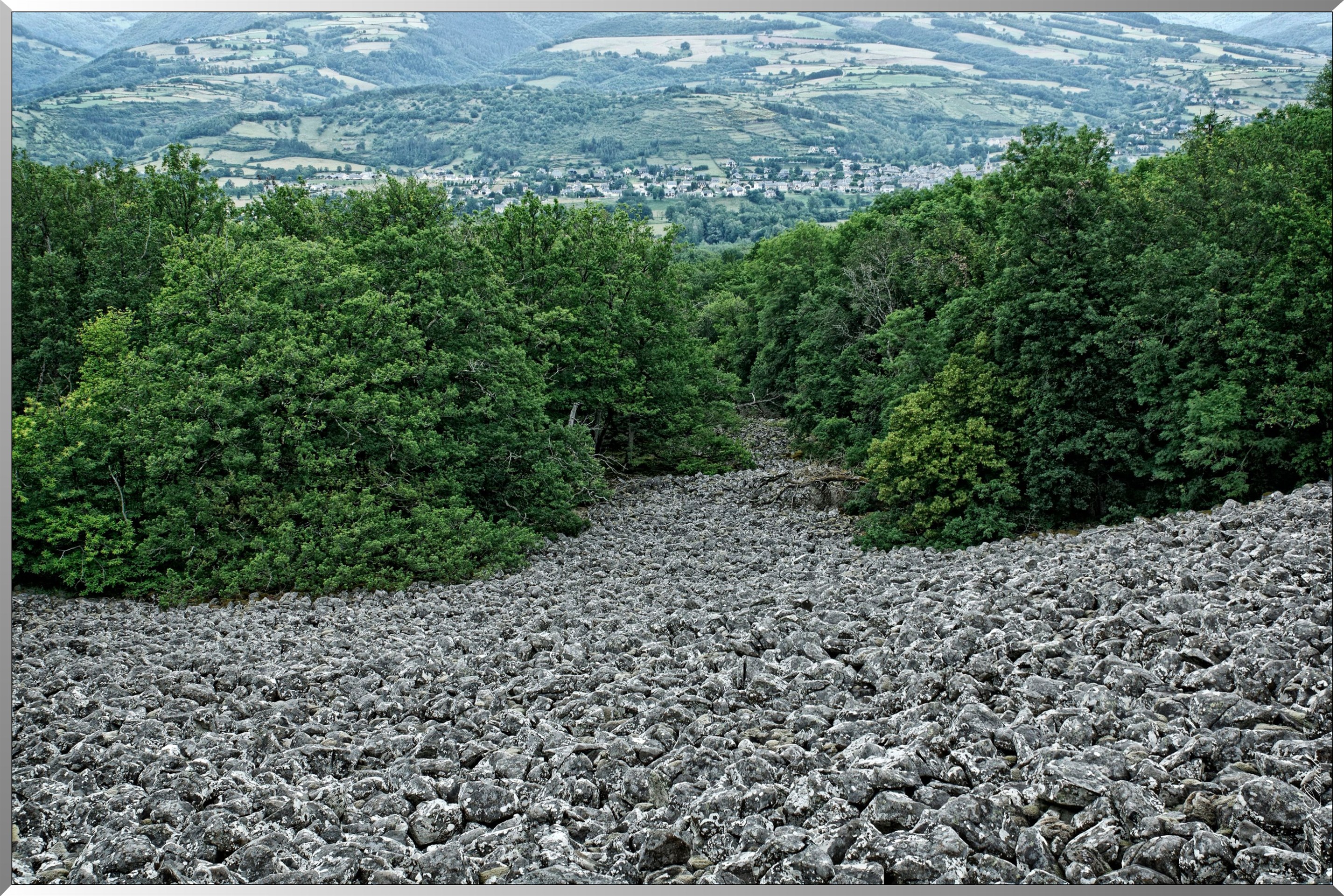 La coulée de lave de Roquelaure