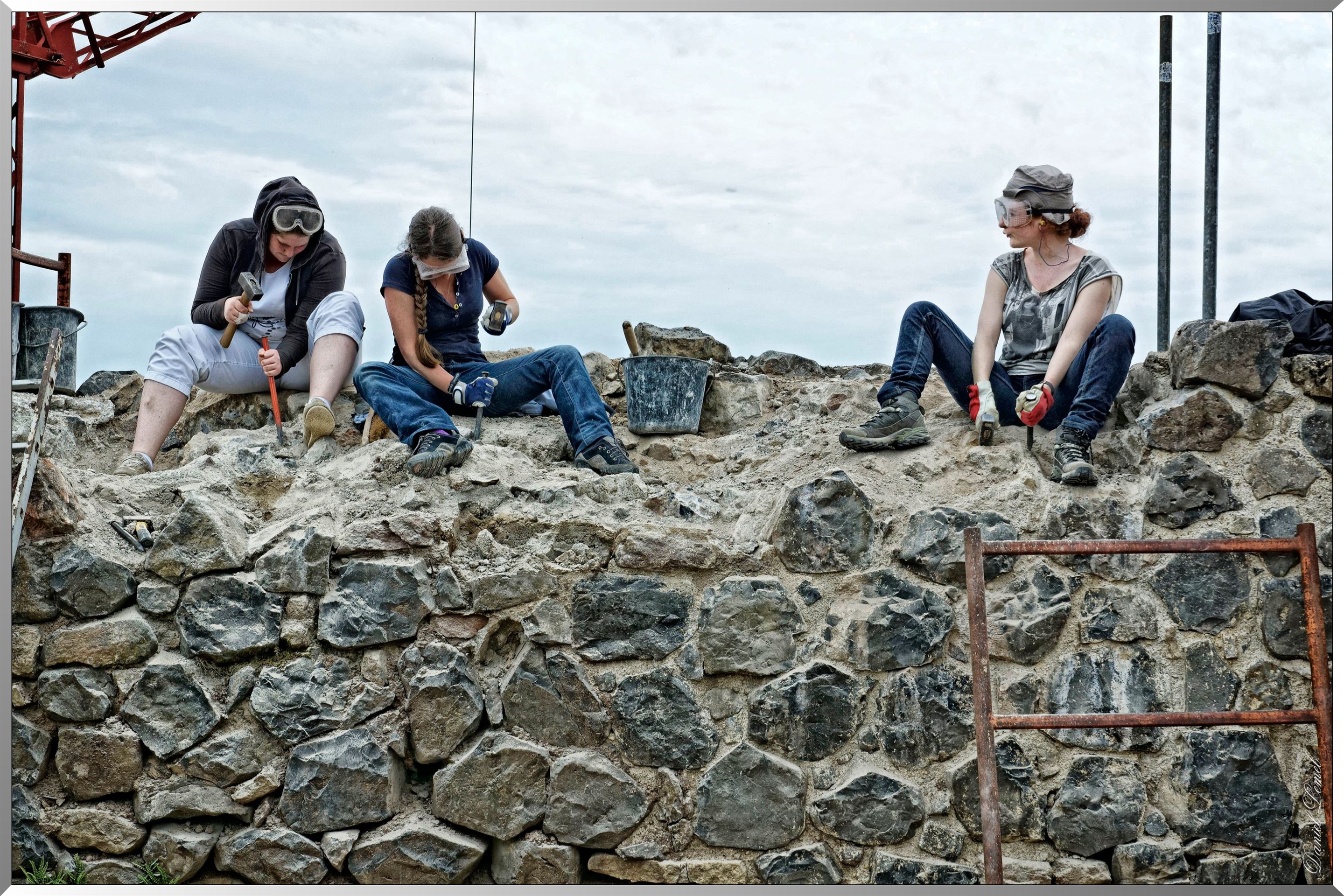 Château Fort de Calmont d'Olt - Tailleurs de pierres
