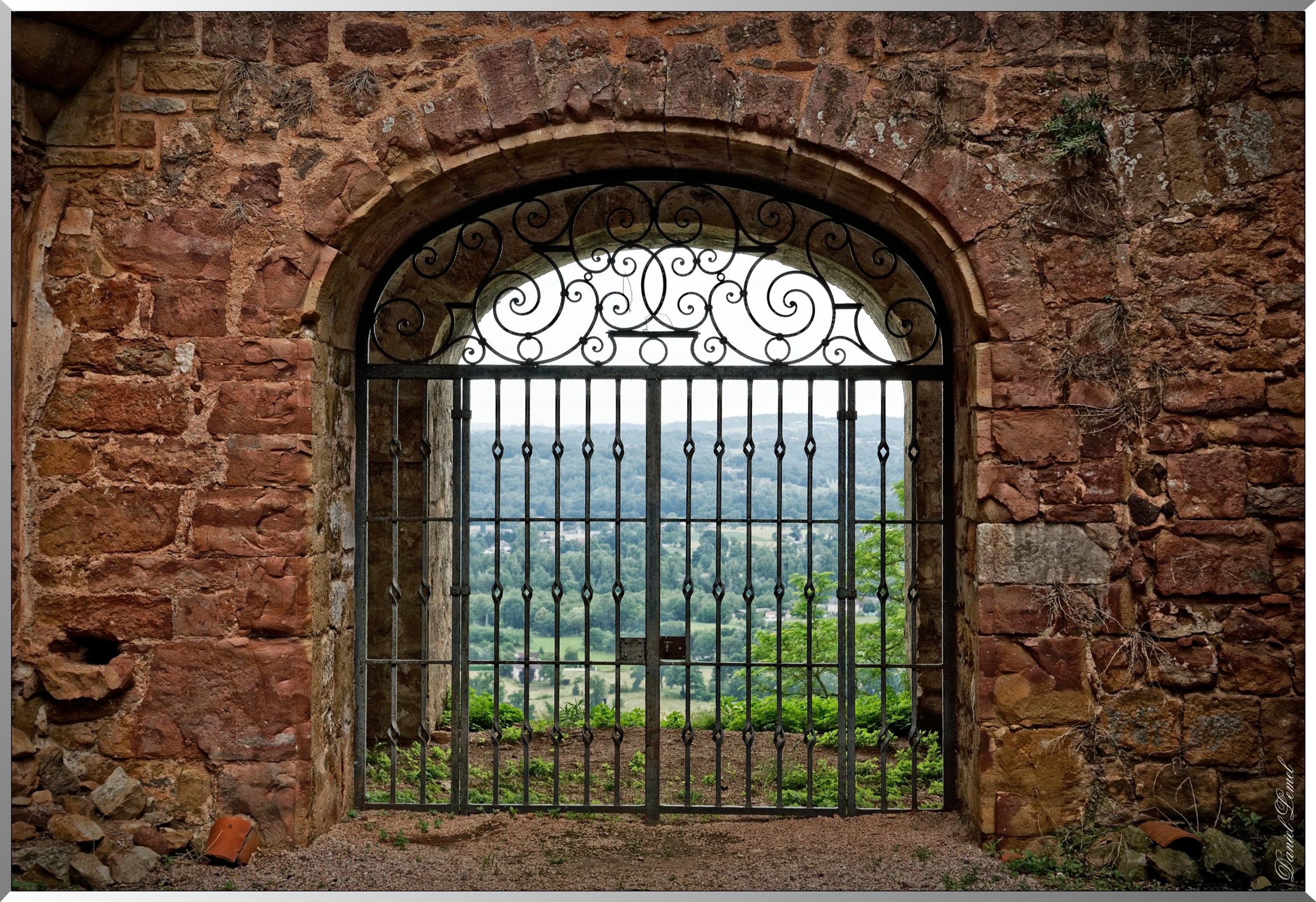 Porte en fer forgée