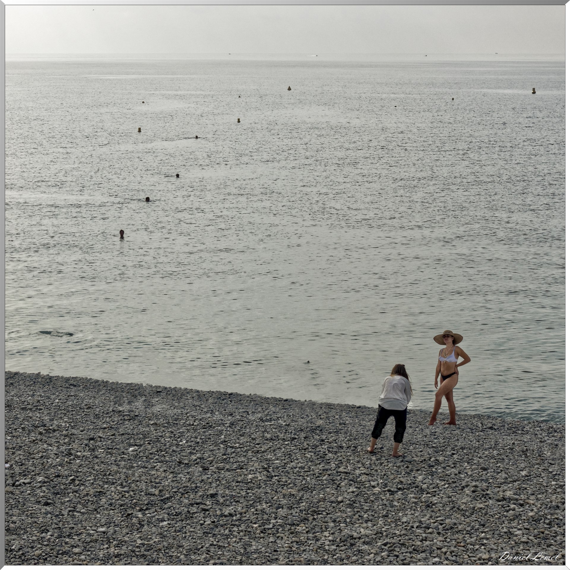 Modèle sur la plage