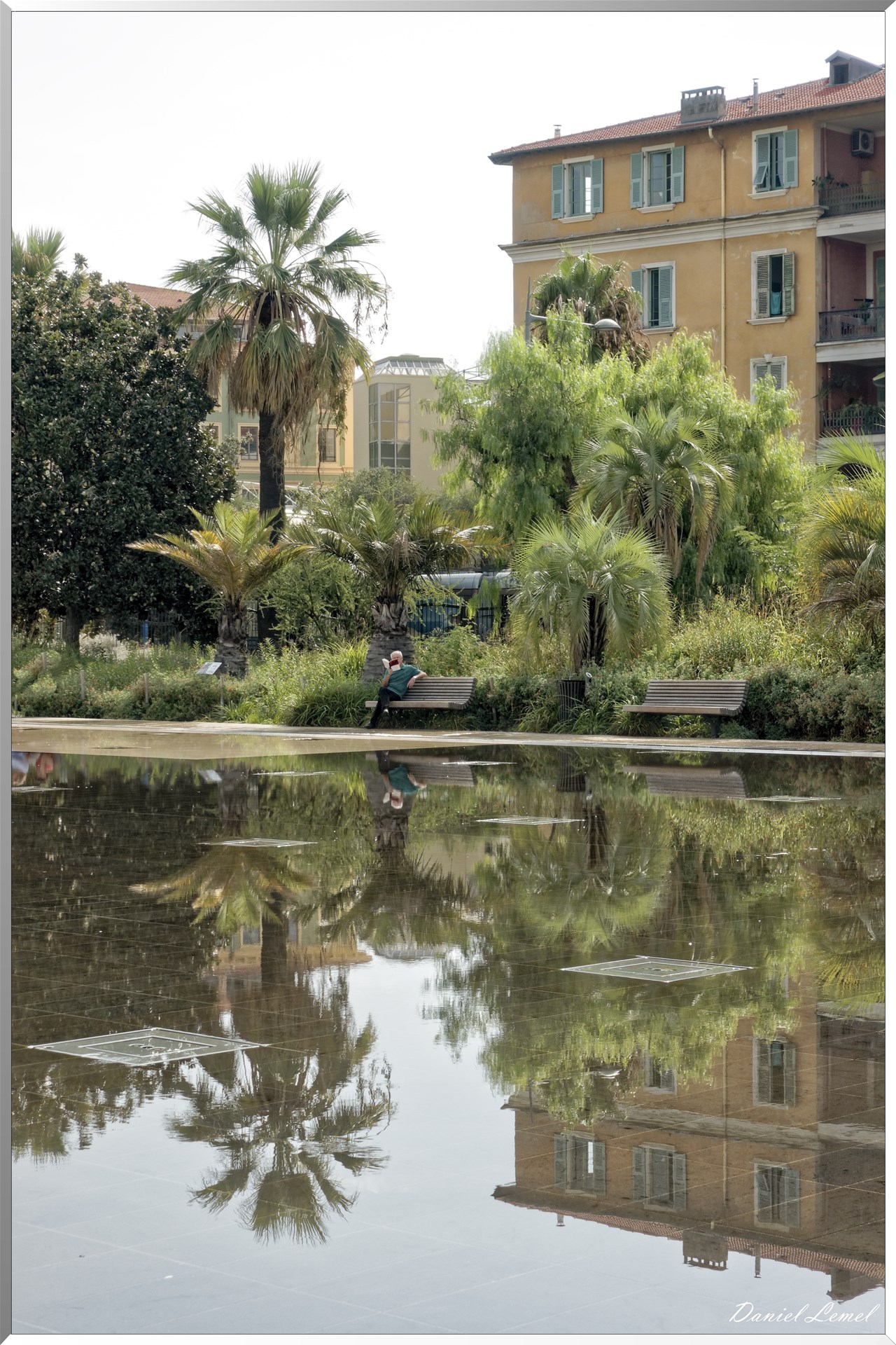 Fontaine miroir d'eau