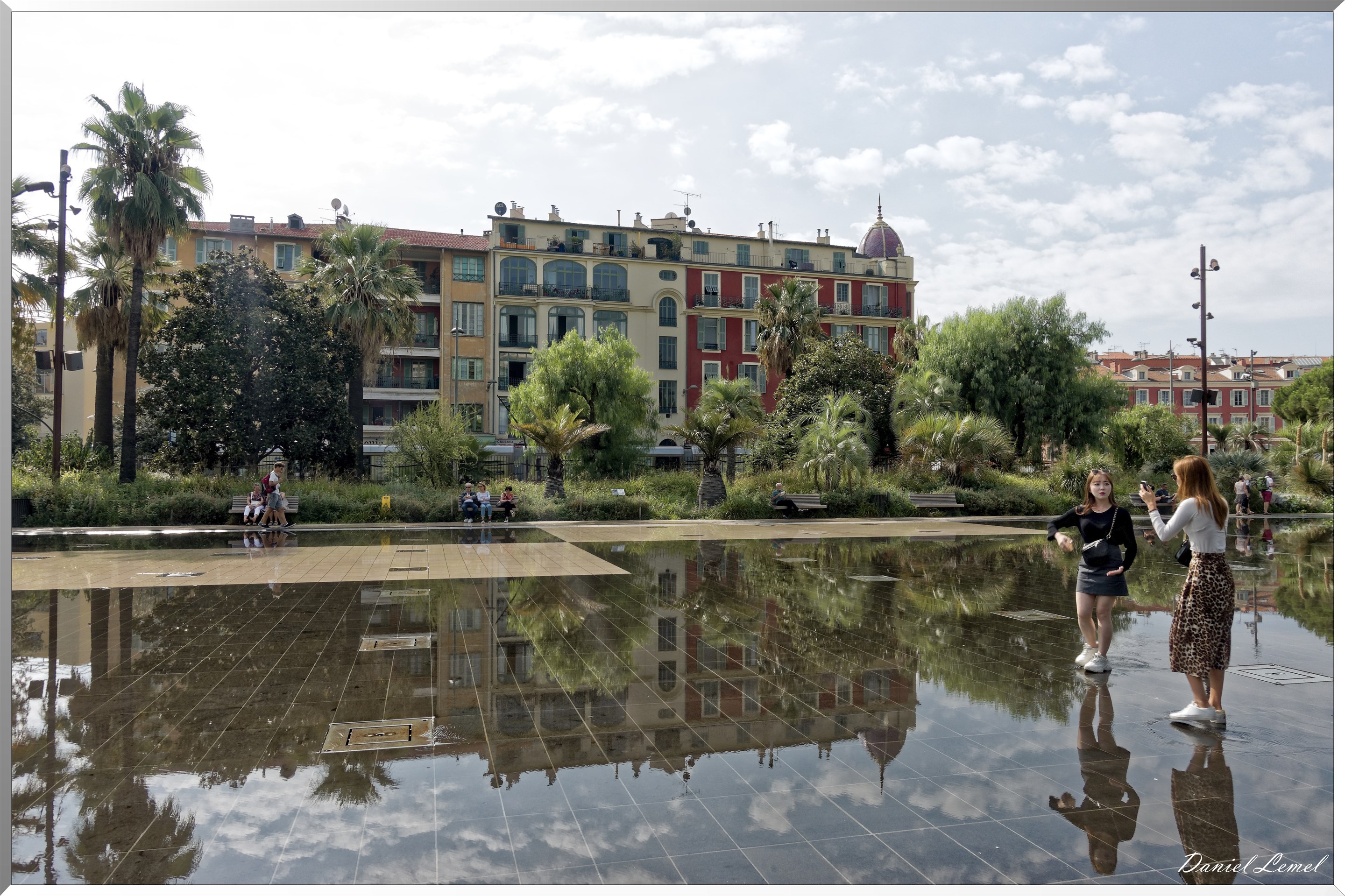 Fontaine miroir d'eau