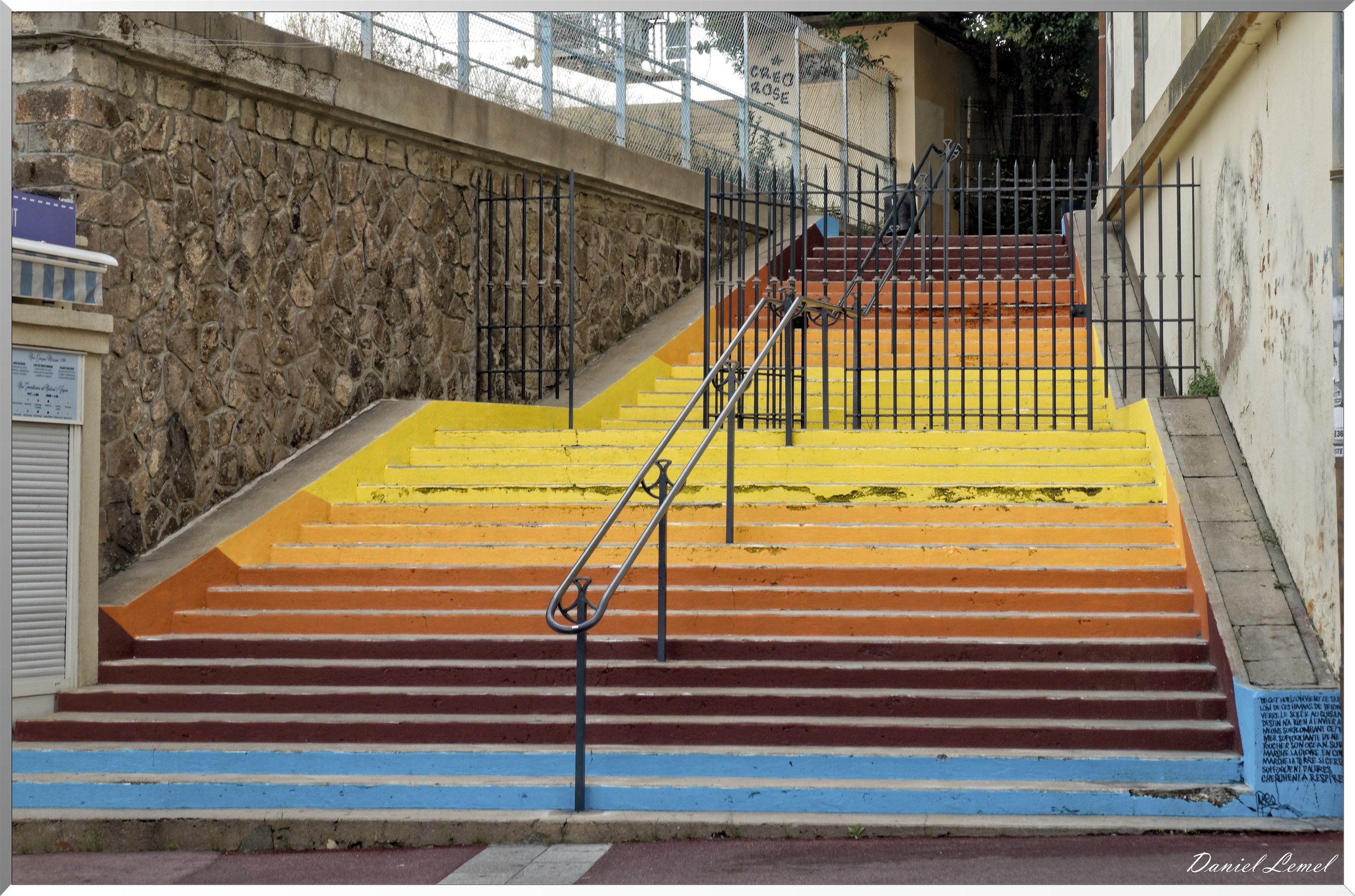 Escalier coloré