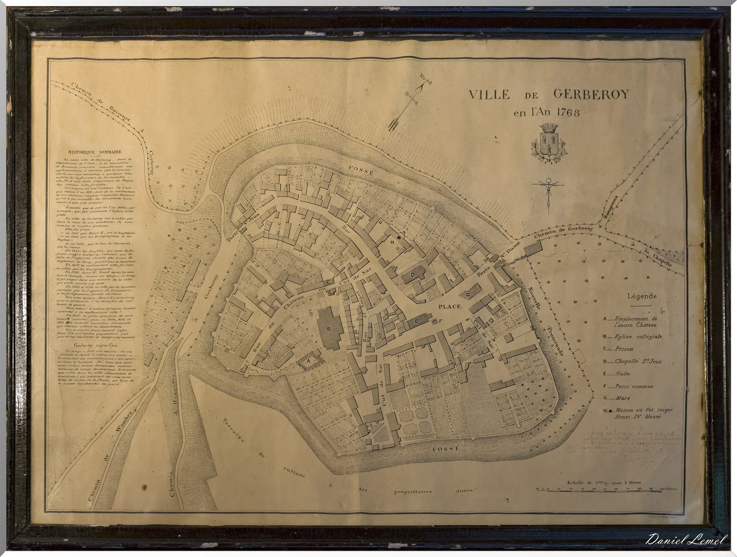 Carte de la ville 1768