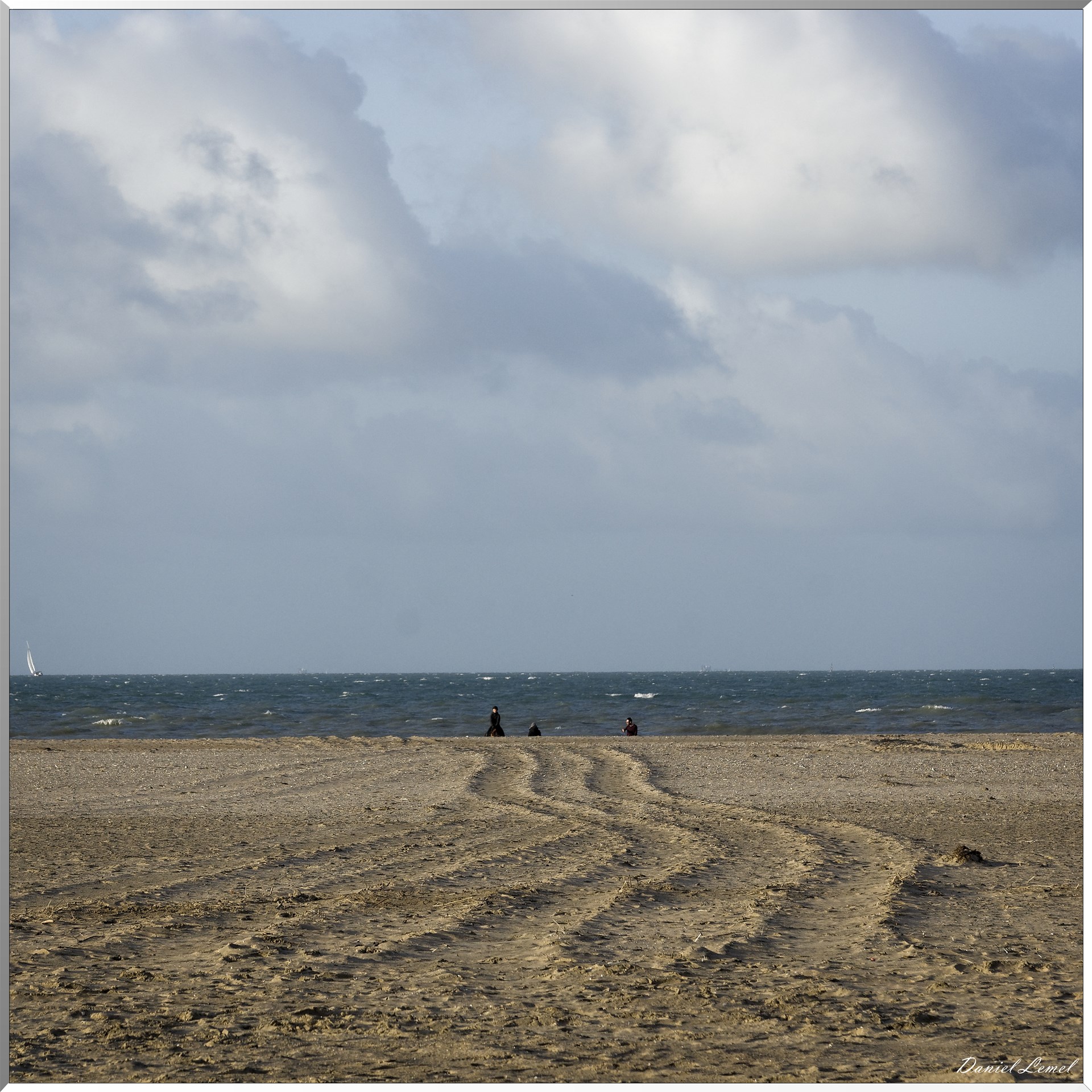 Sillons sur la plage
