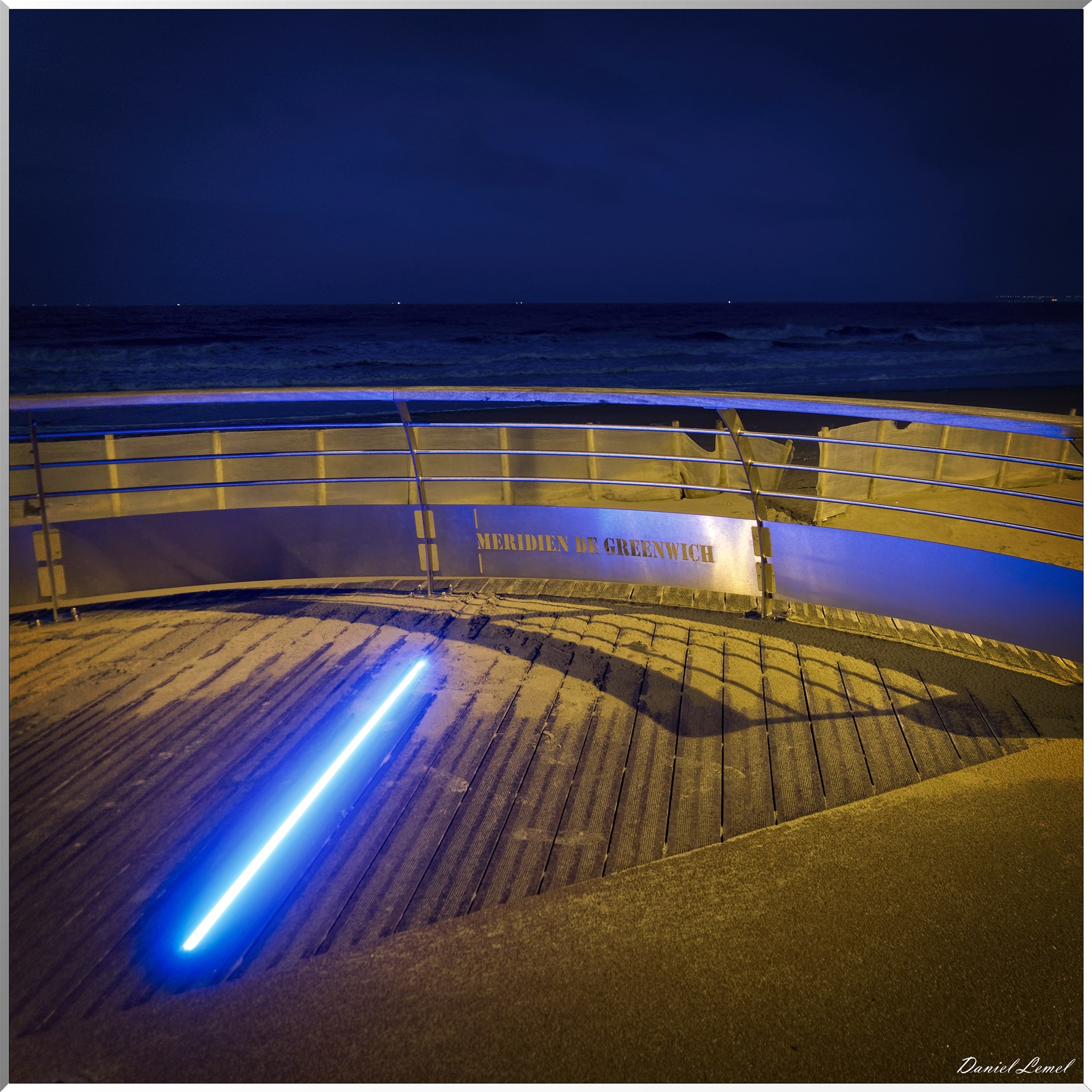 Méridien de Greenwich la nuit