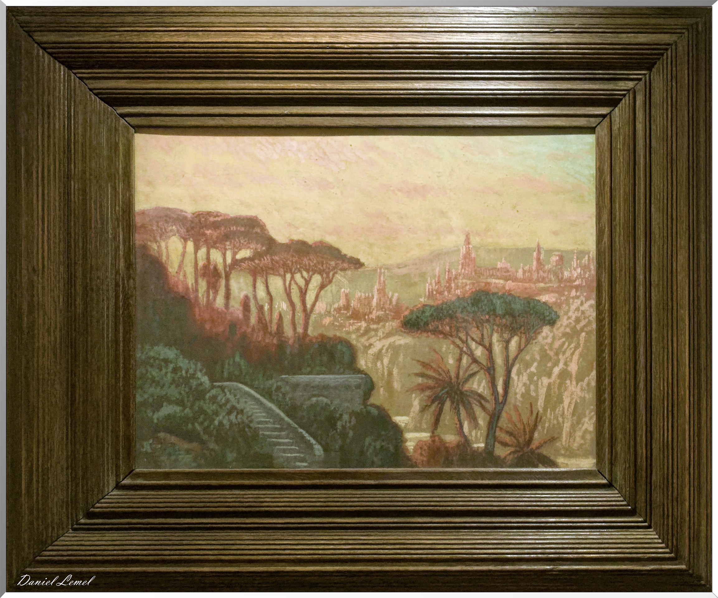 Jean-Francis Auburtin - Vue idéale des jardins Hanbury