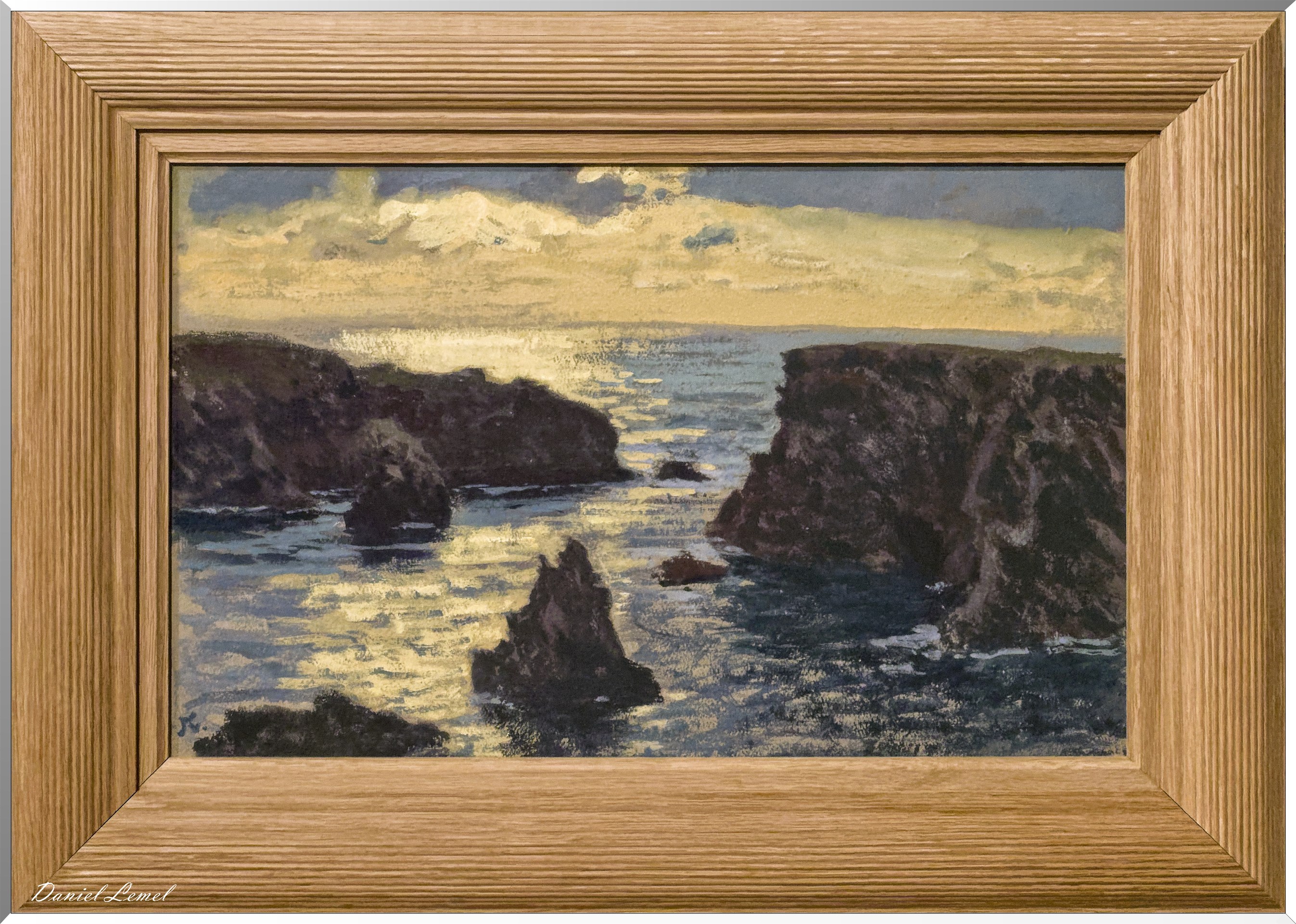 Jean-Francis Auburtin - soleil couchant - Belle-Iles-en -Mer