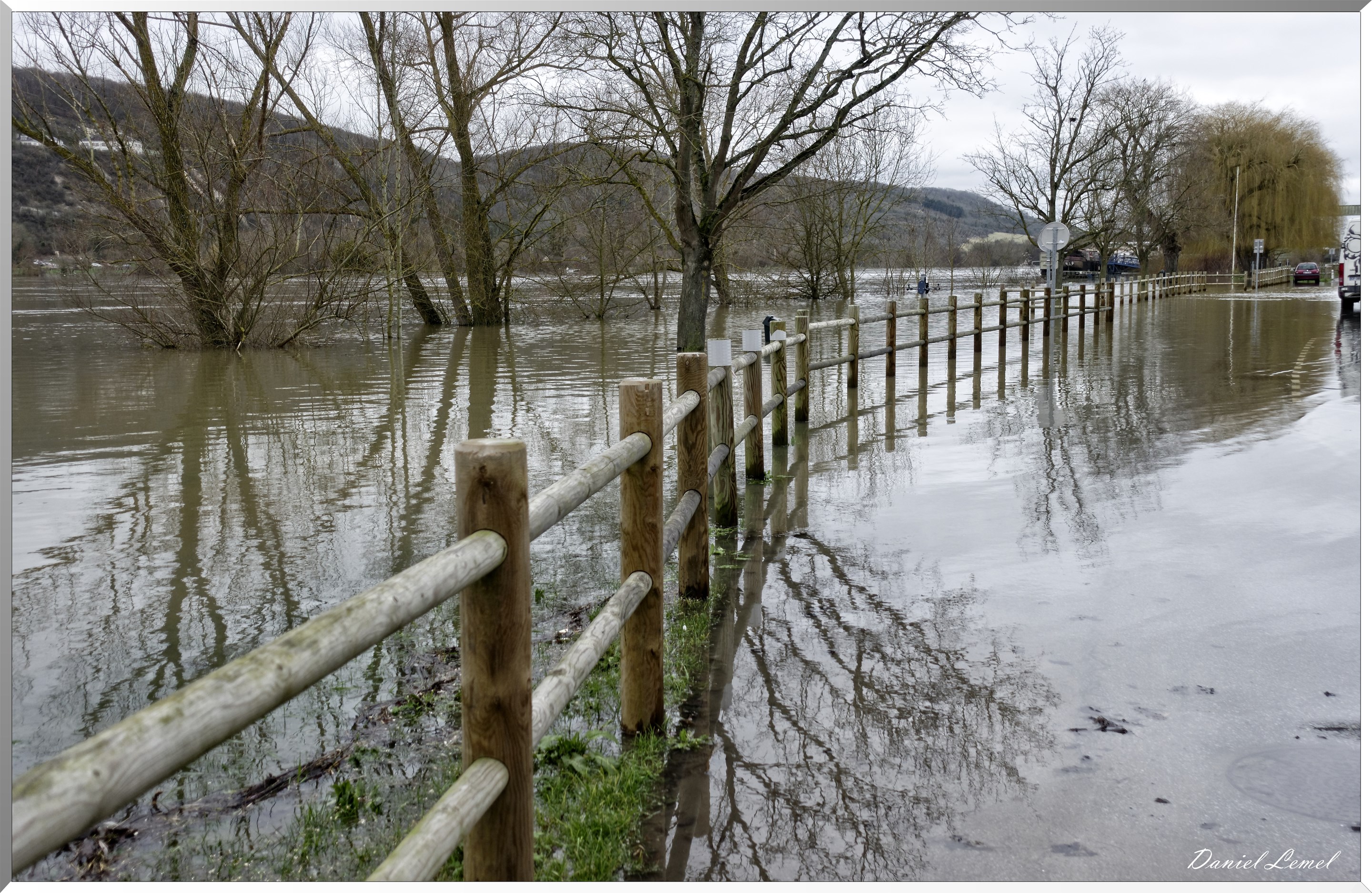 Rue inondée à Vernon