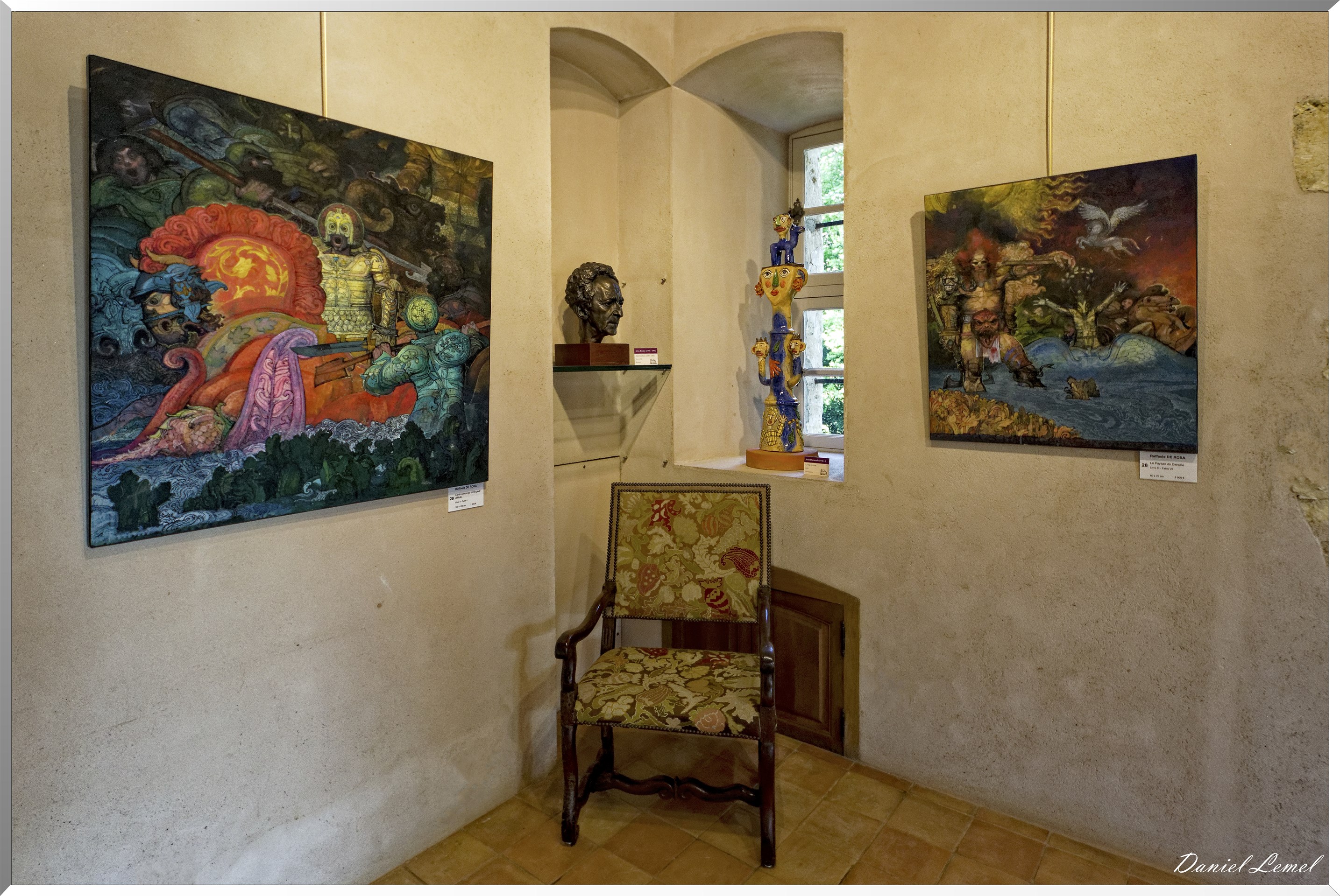 Peintures "Contre ceux qui ont le goût difficile " - "Le paysans du Danube" - Raffaele De Rosa -