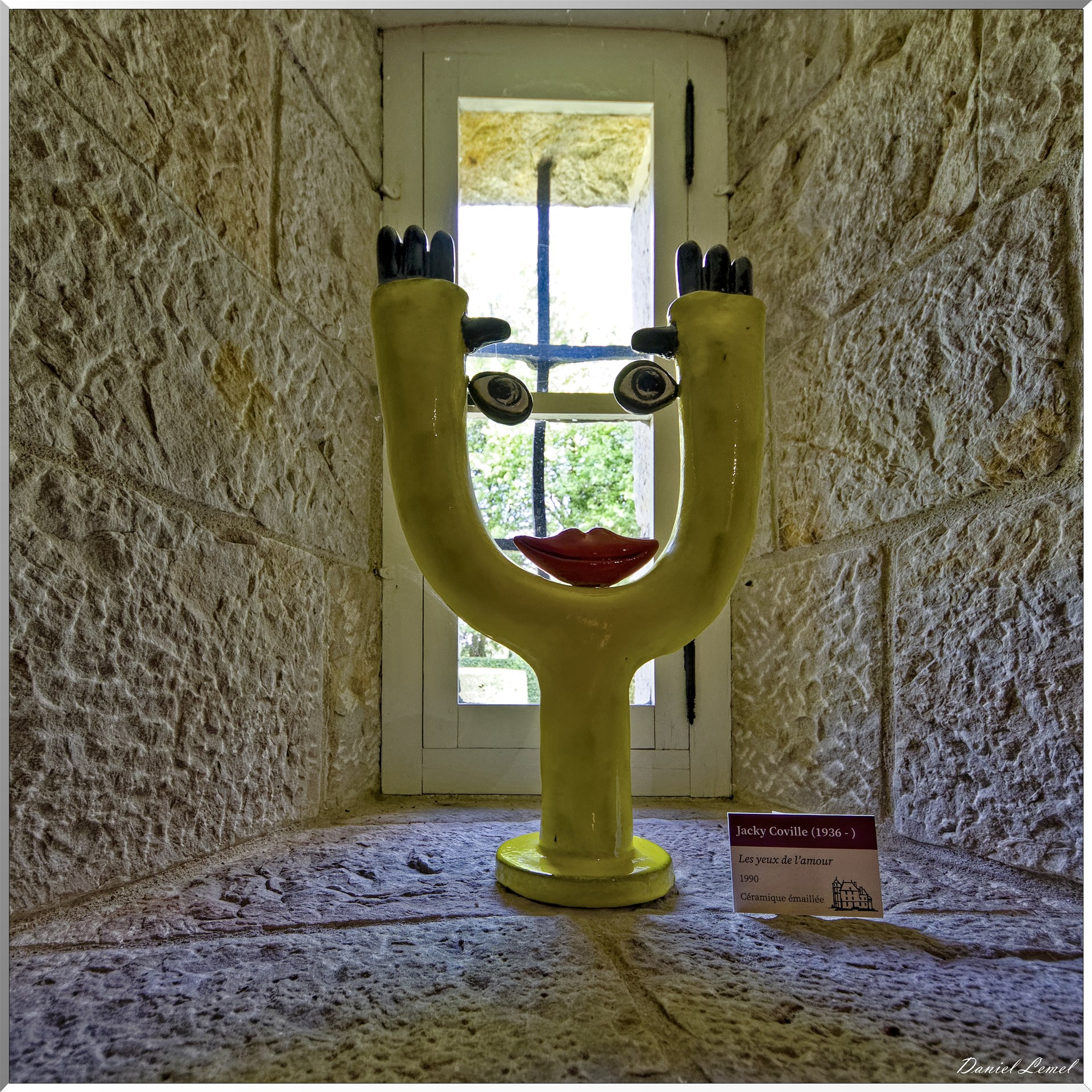 Céramique émaillée " Les yeux de l'amour" - Jacky Coville - 1936