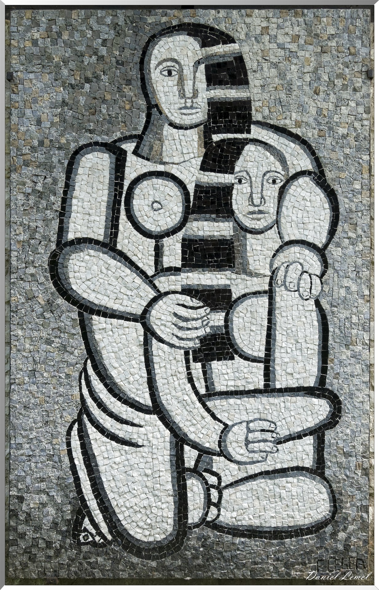 Mosaïque "La Mère et l’Enfant"  - Fernans Léger - 1974