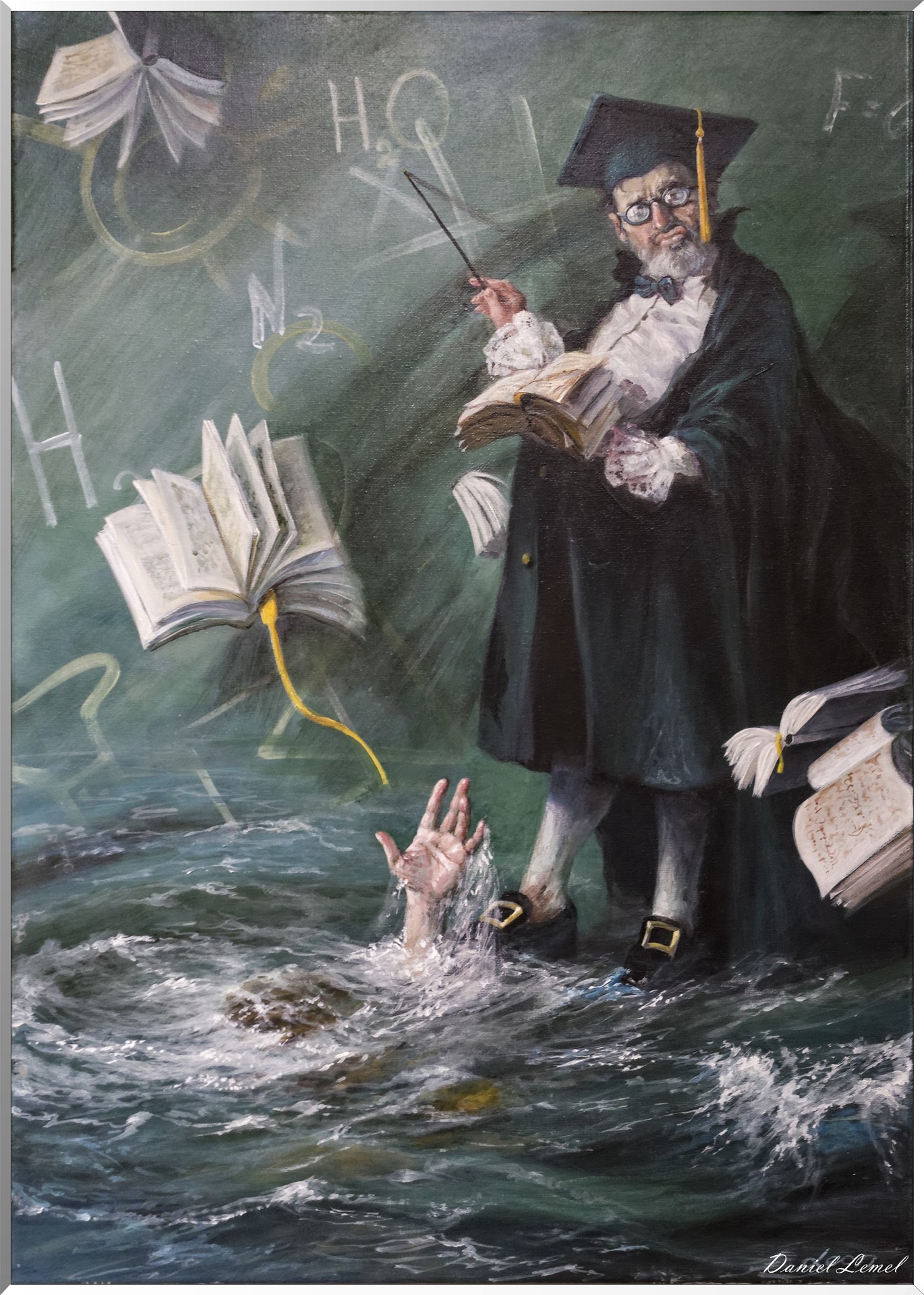 "L'Enfant et le Maître d'école  - Livre I - Fable XIX" - Leon Ariev