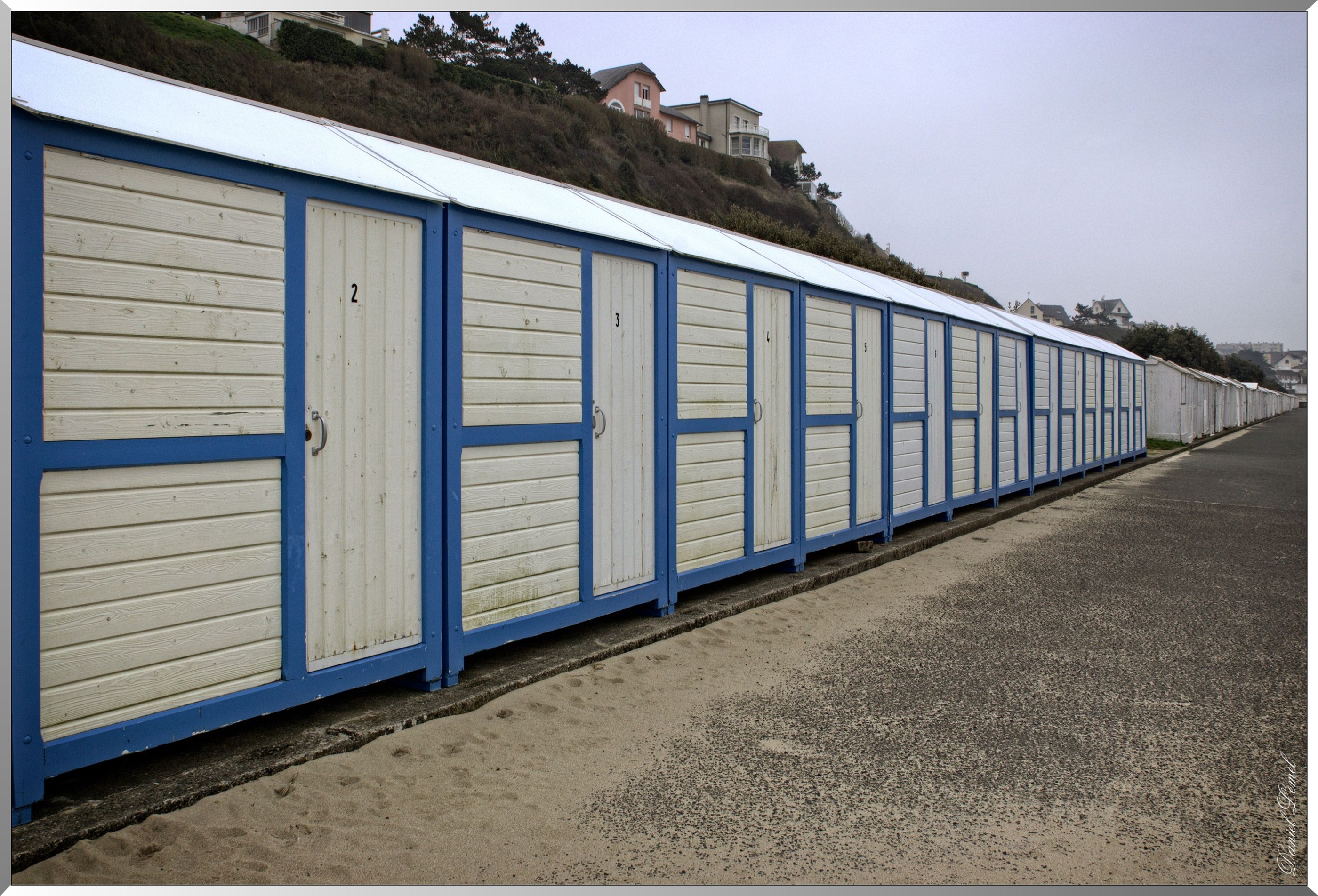 Cabines de plage à Donville