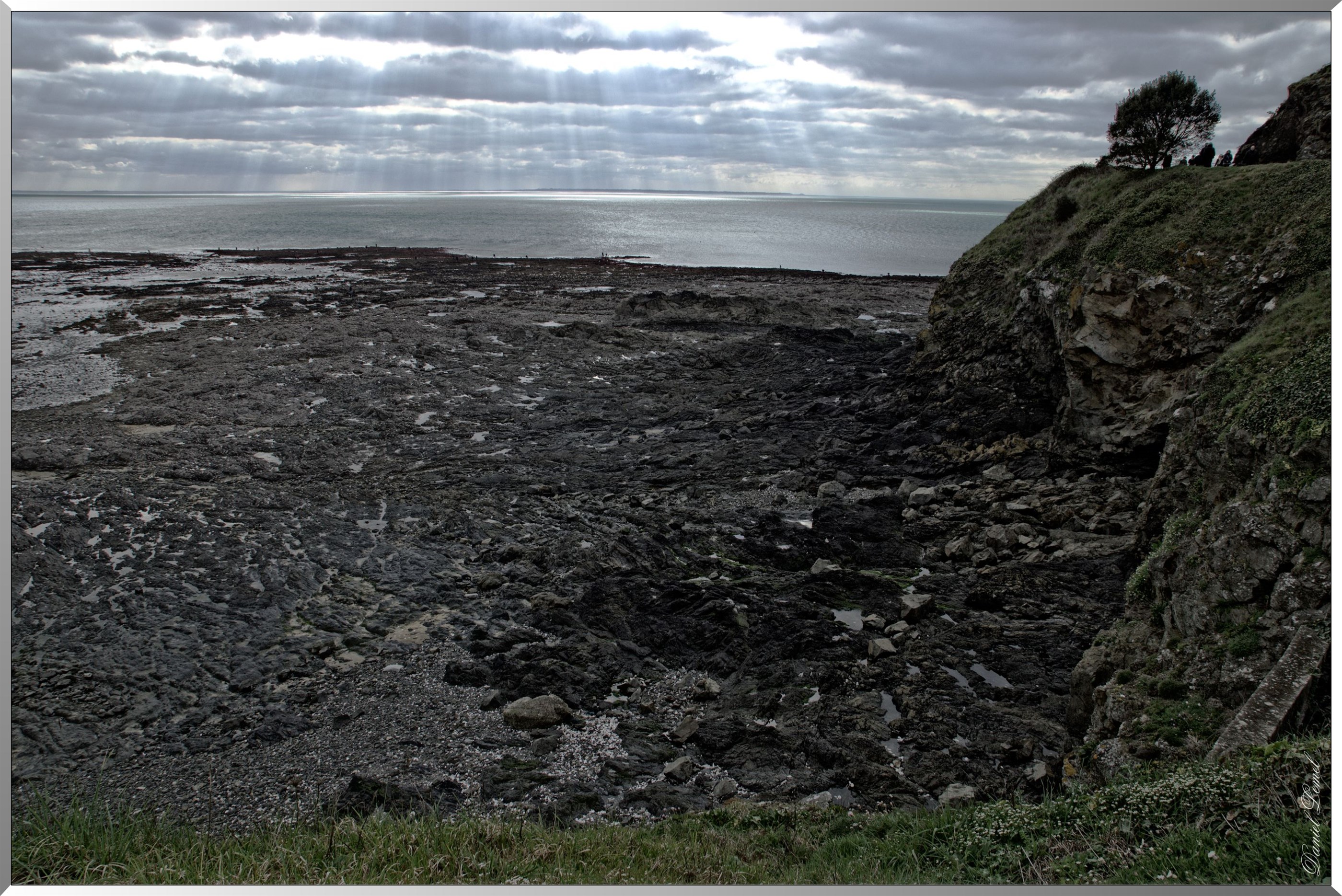 Marée basse pendant les grandes marées