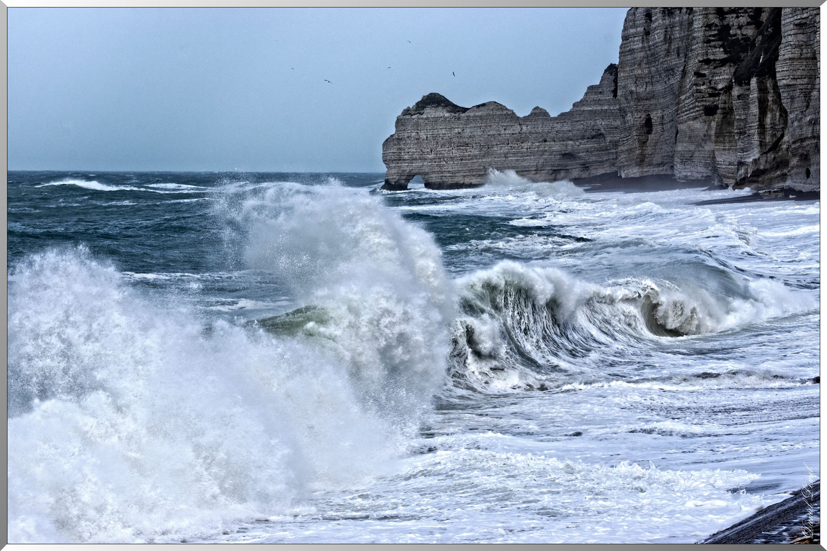 Tempête et hautes marées