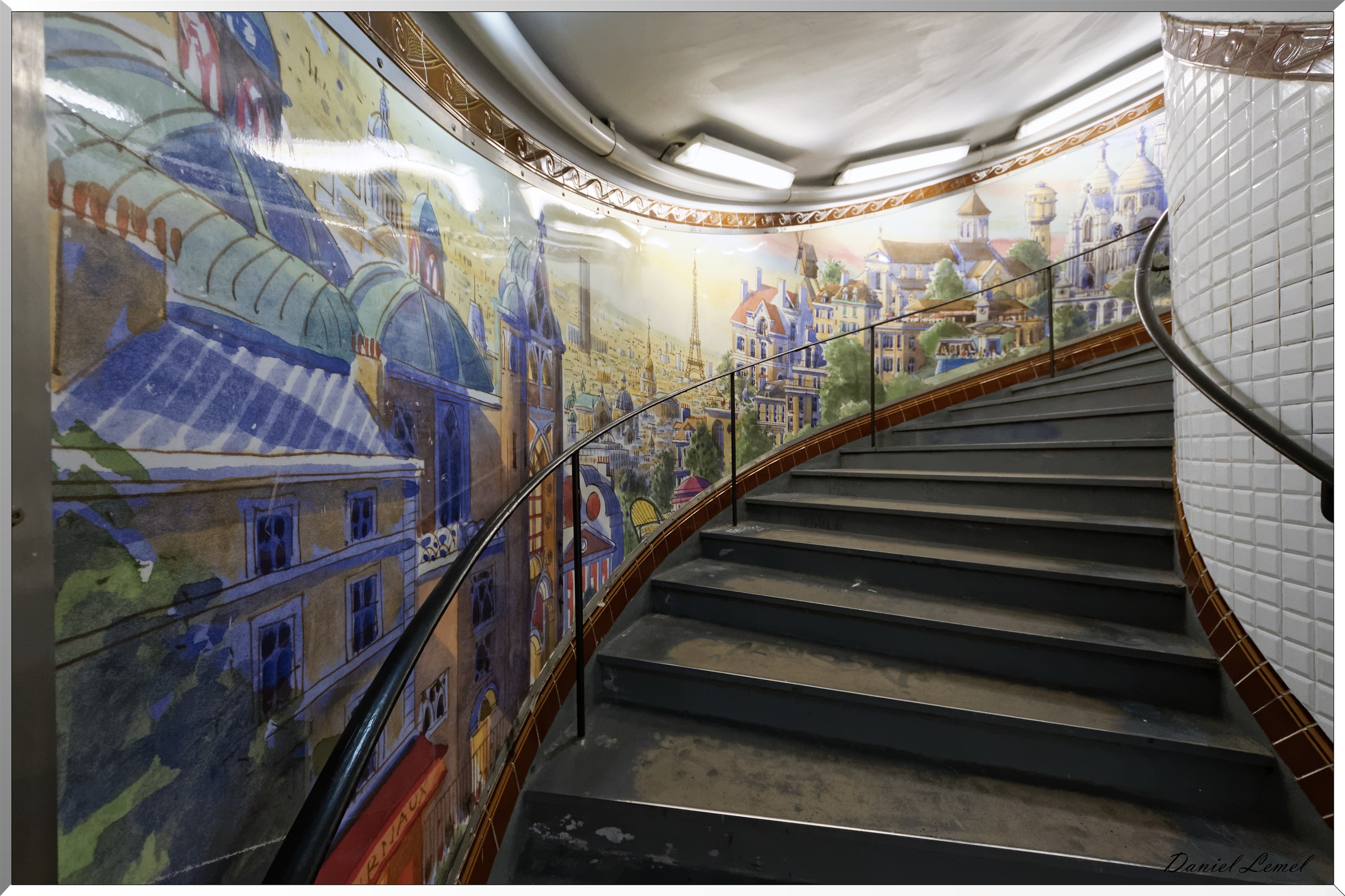 Escalier métro Abesses