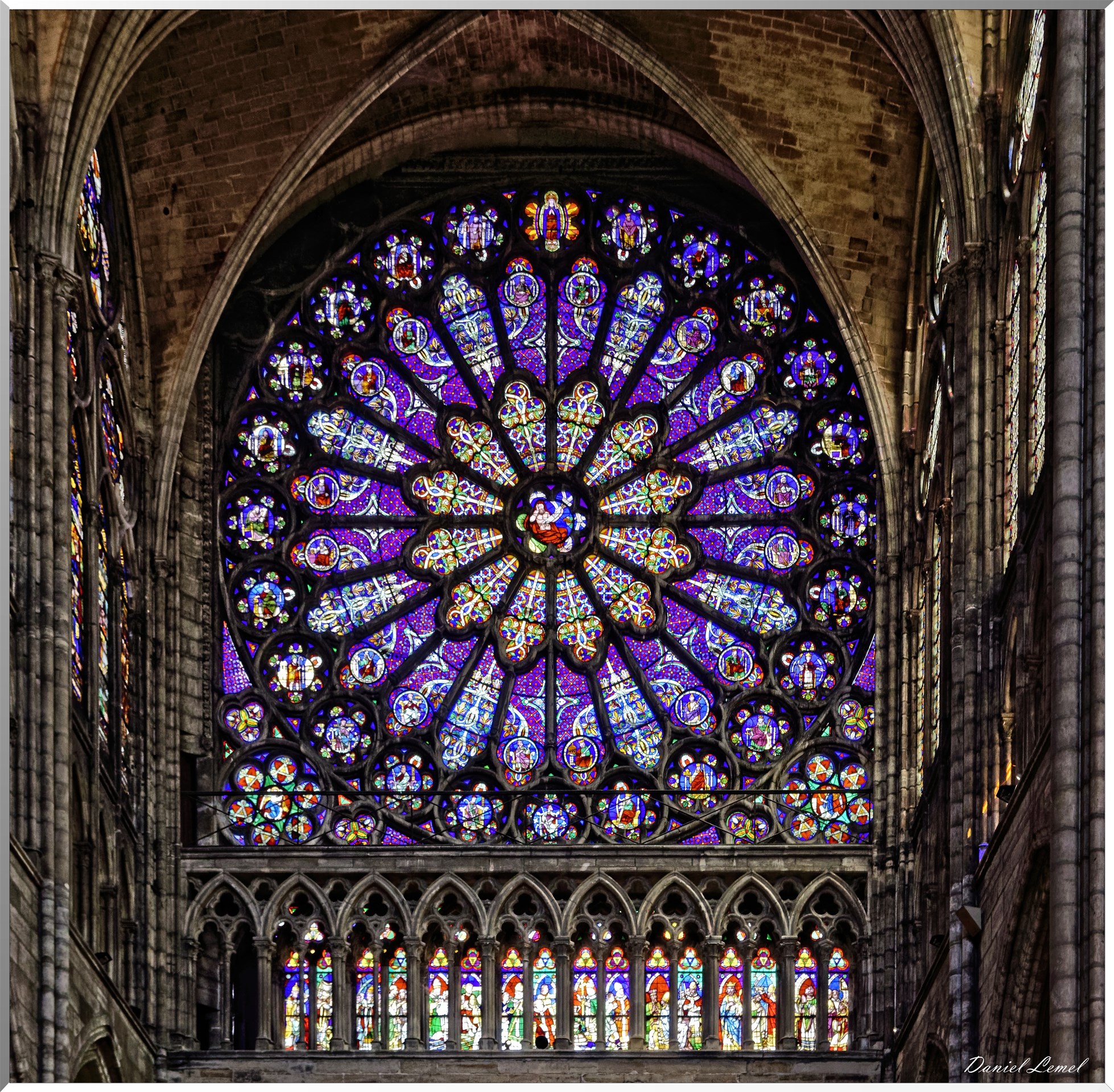 La rose du transept nord