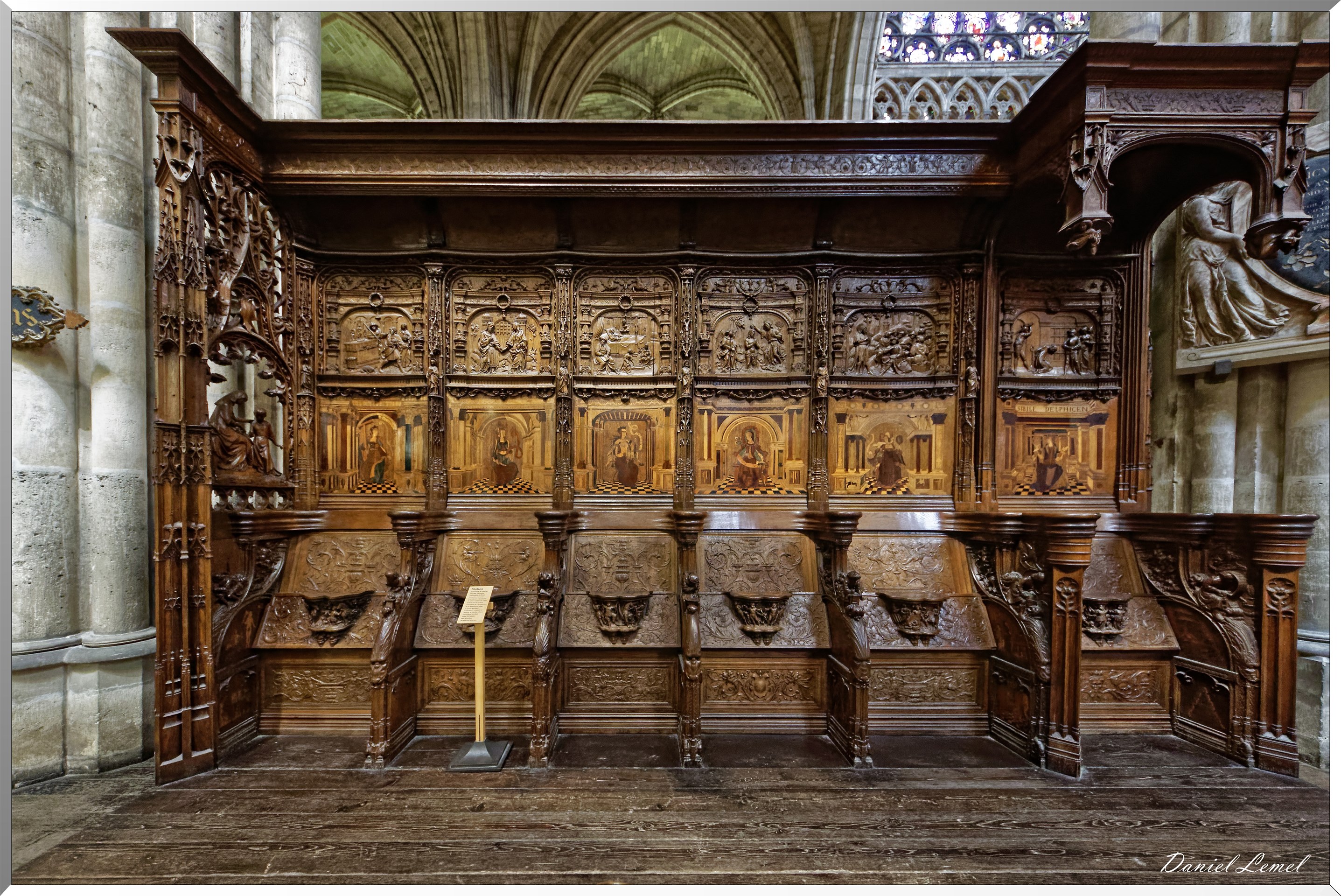 Les stalles de la chapelle du château de Gaillon