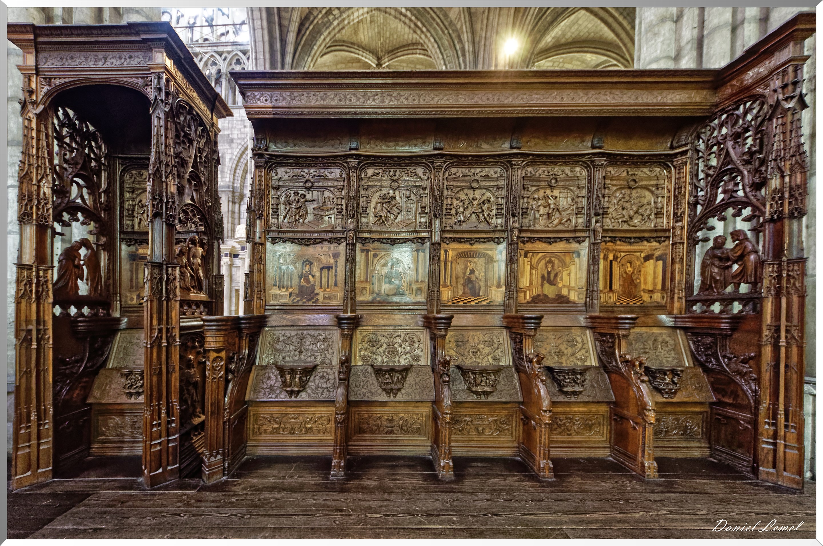Les stalles de la chapelle du château de Gaillon