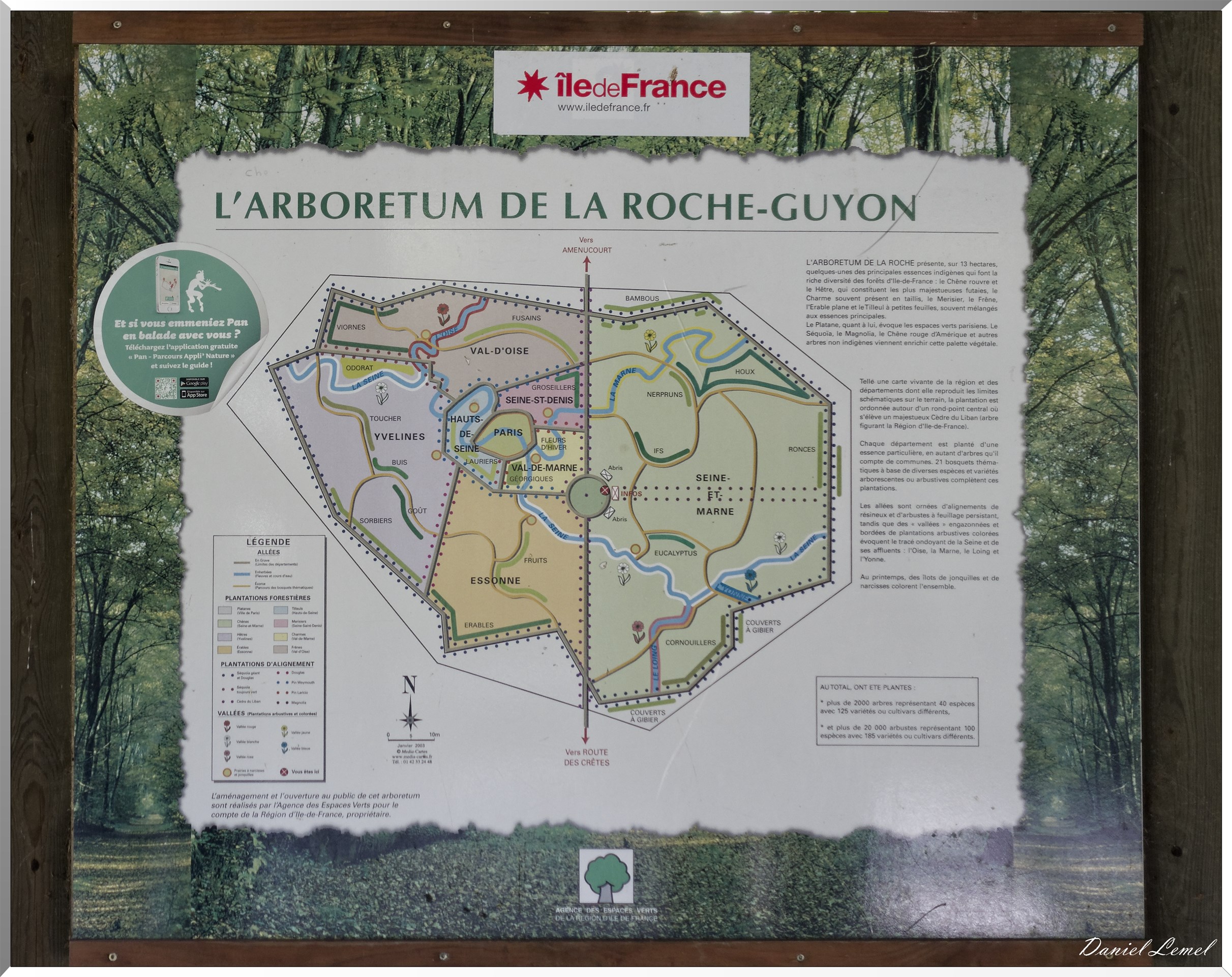 Carte de l'Arborétum