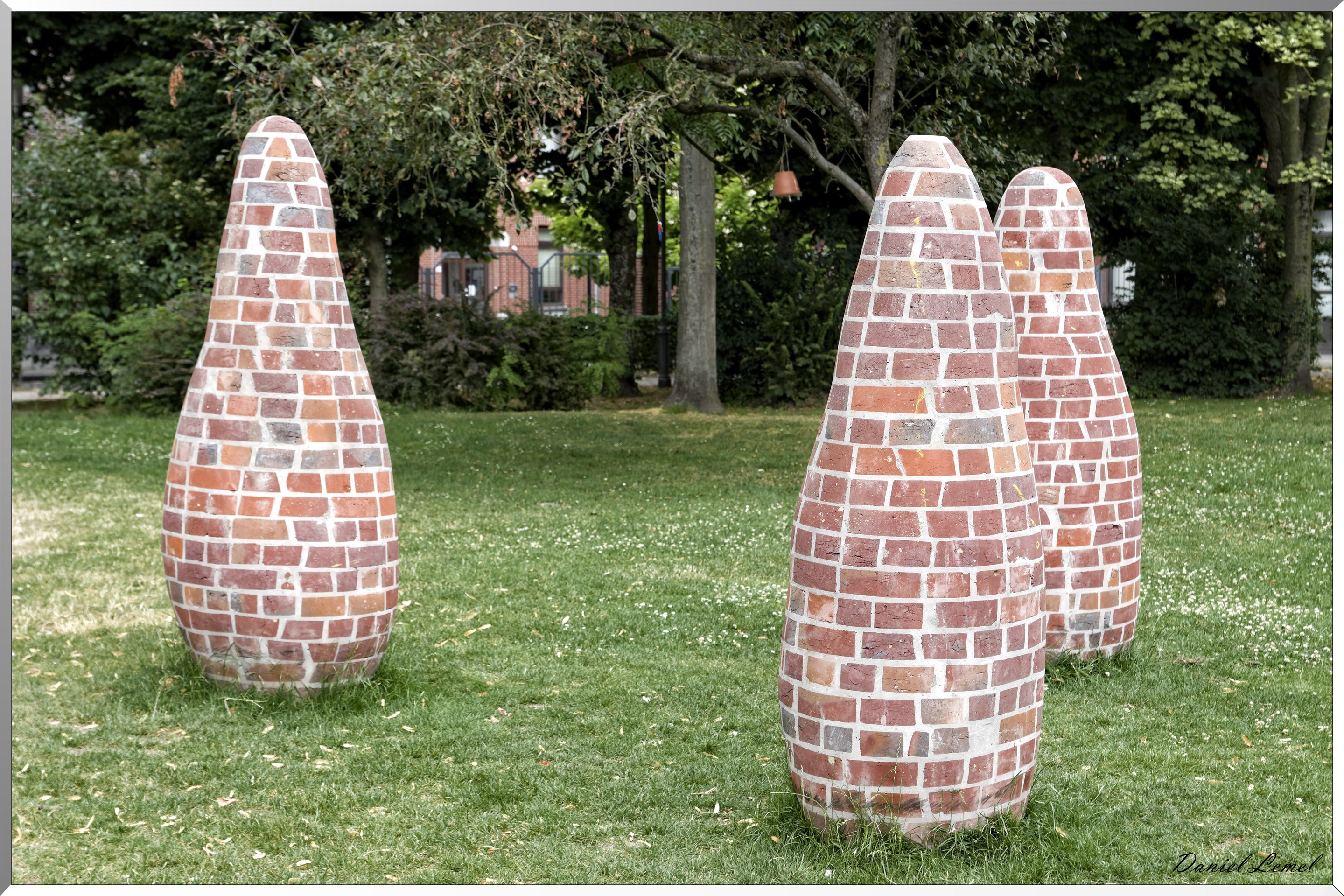 Oeuvres d'art dans le parc