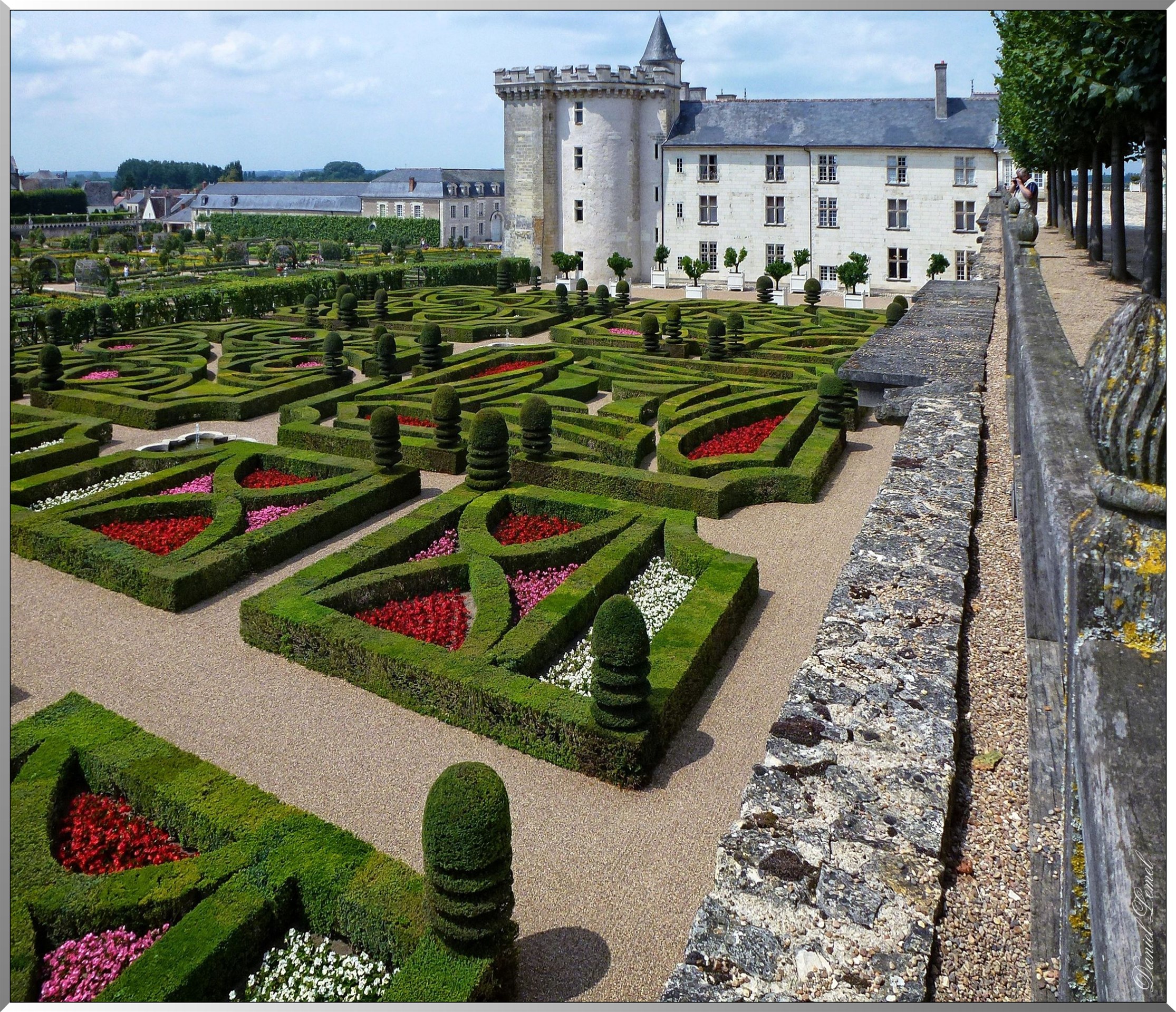Vue jardins et chateau