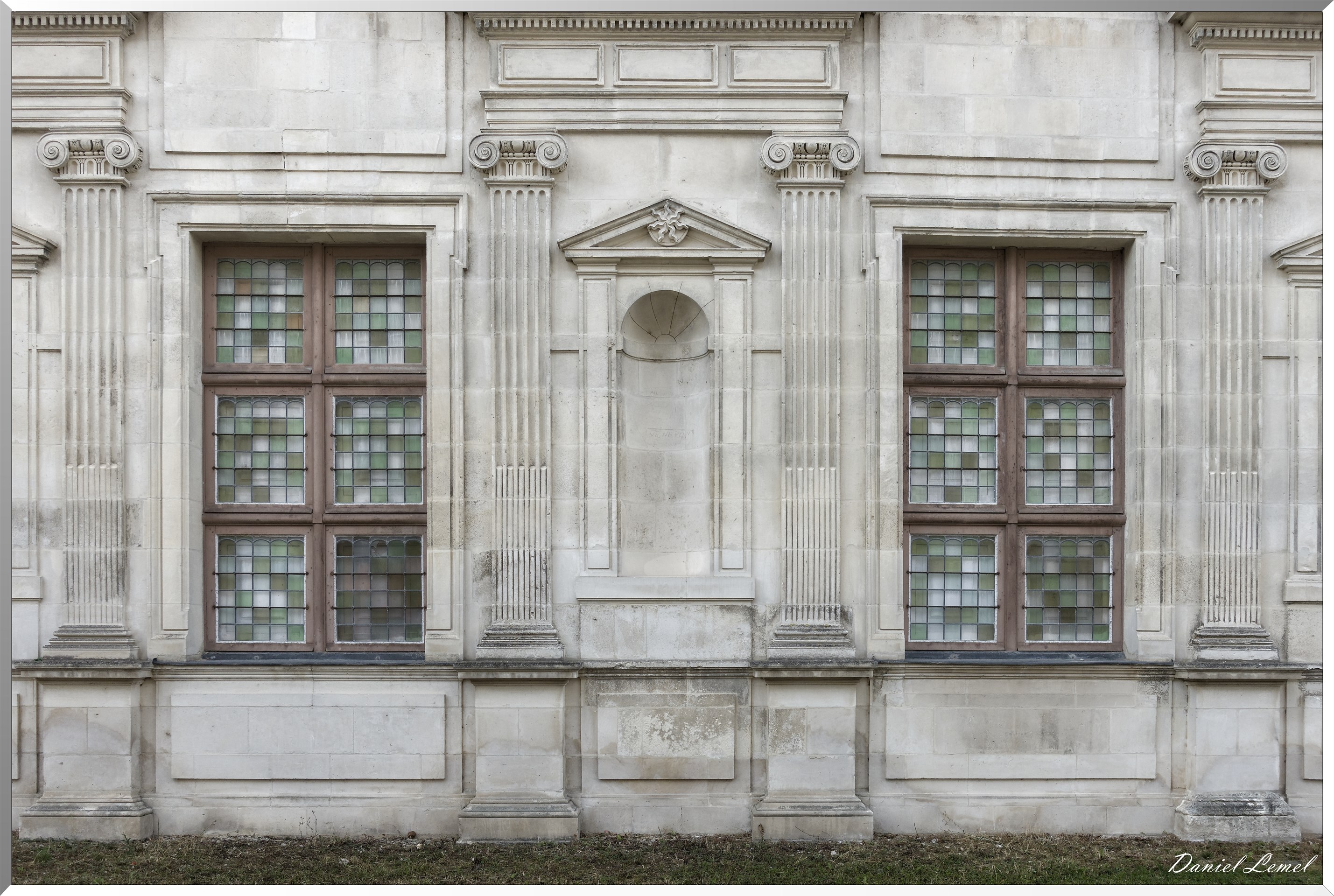 Détail de façade du château