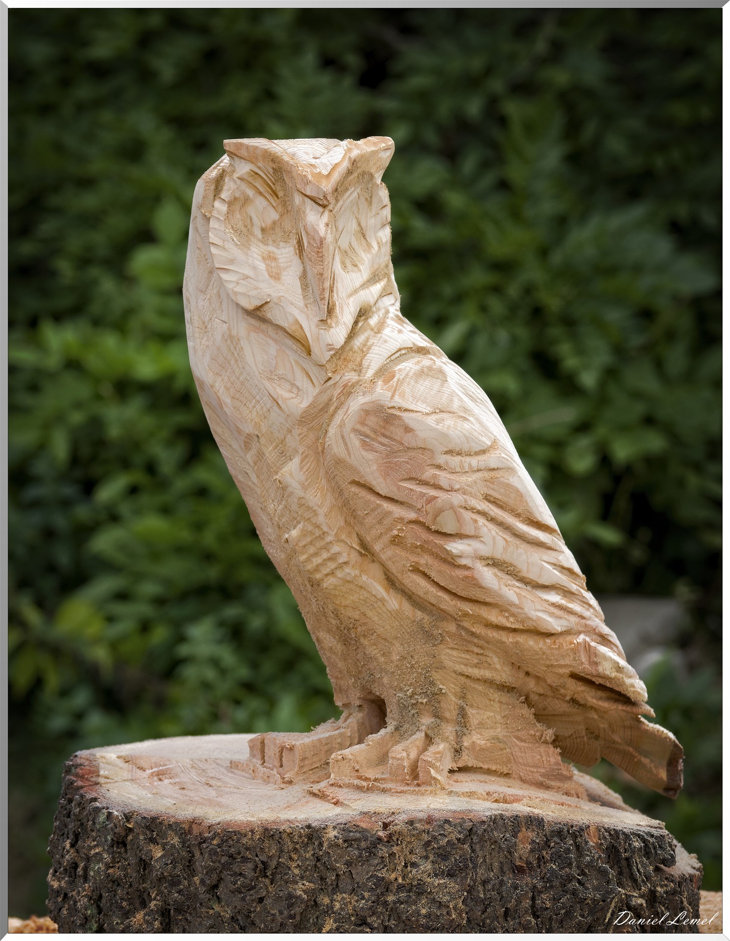 Sculpteur à la tronçonneuse