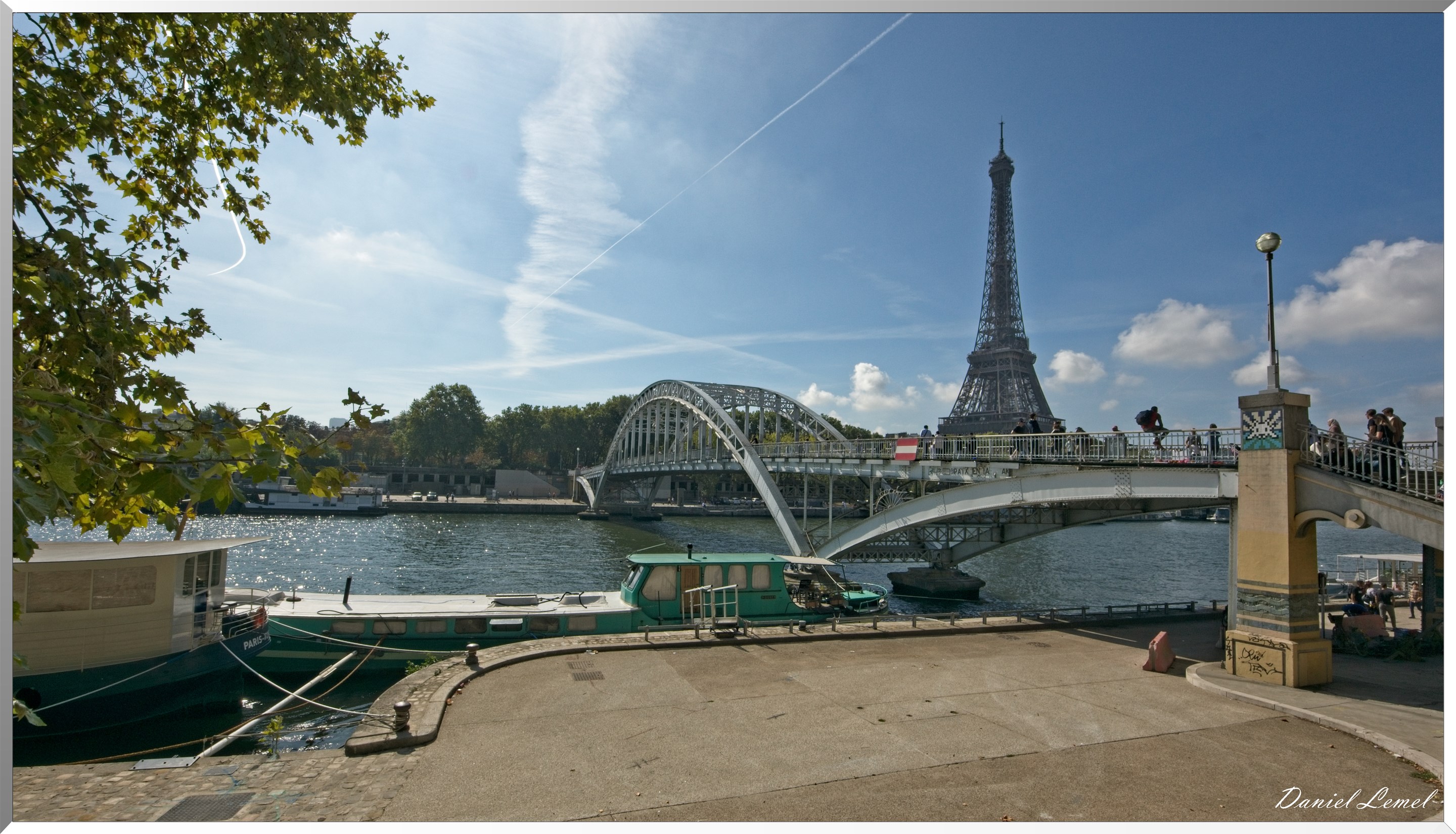 La passerelle Debilly et la Tour Eiffel