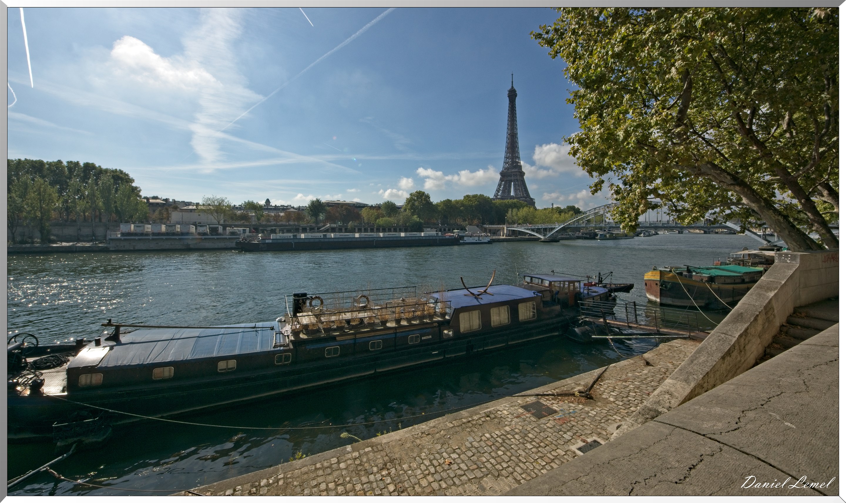 La passerelle Debilly et la Tour Eiffel