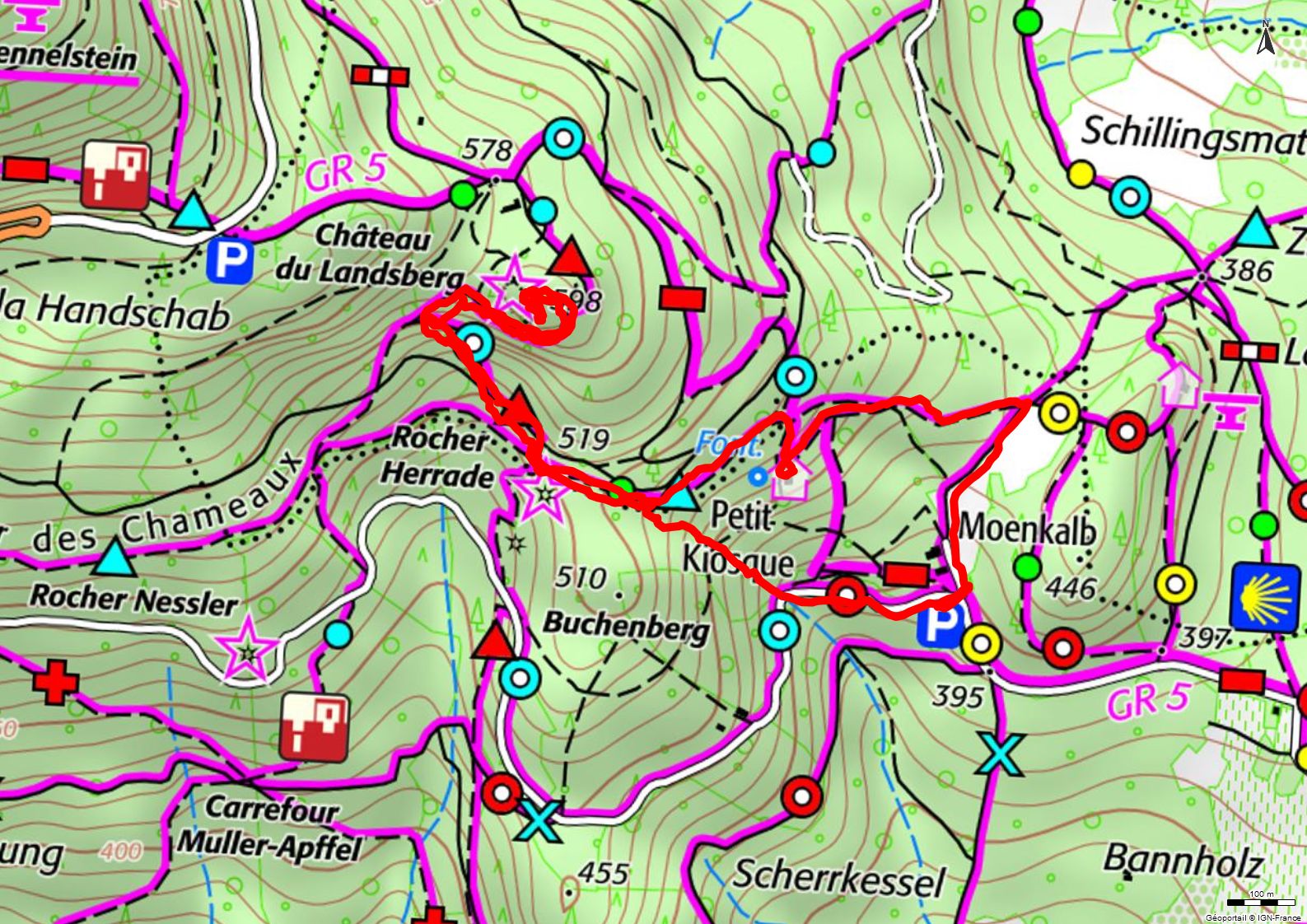 Rando - Château du Landsberg
