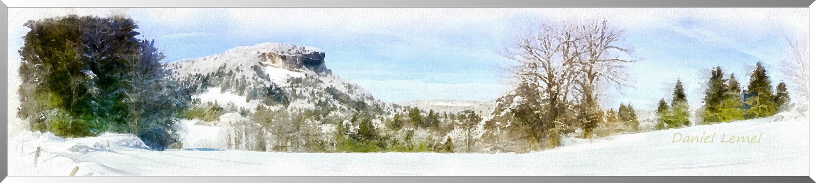 Le Mont-Fier sous la neige
