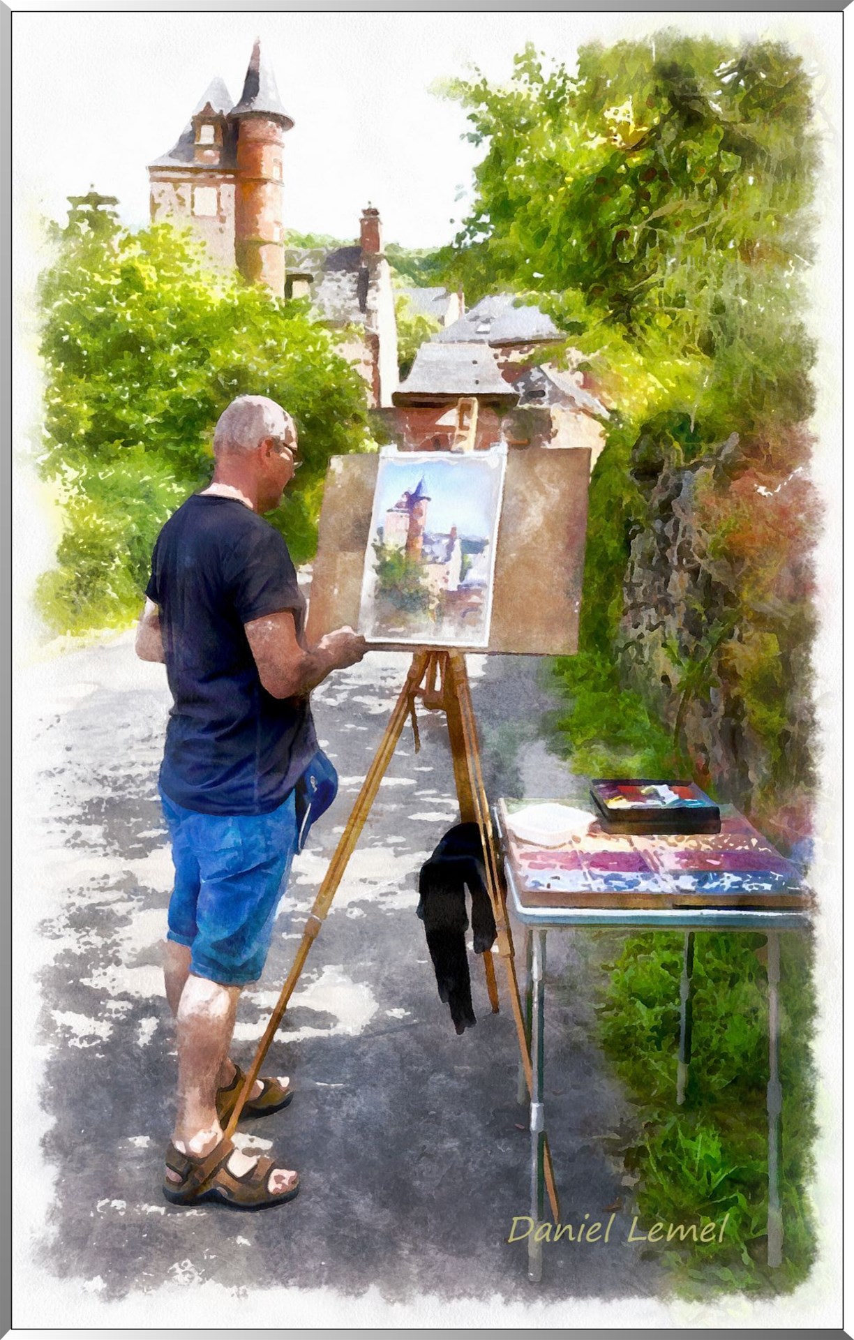 Peintre - Colonges-la-Rouge