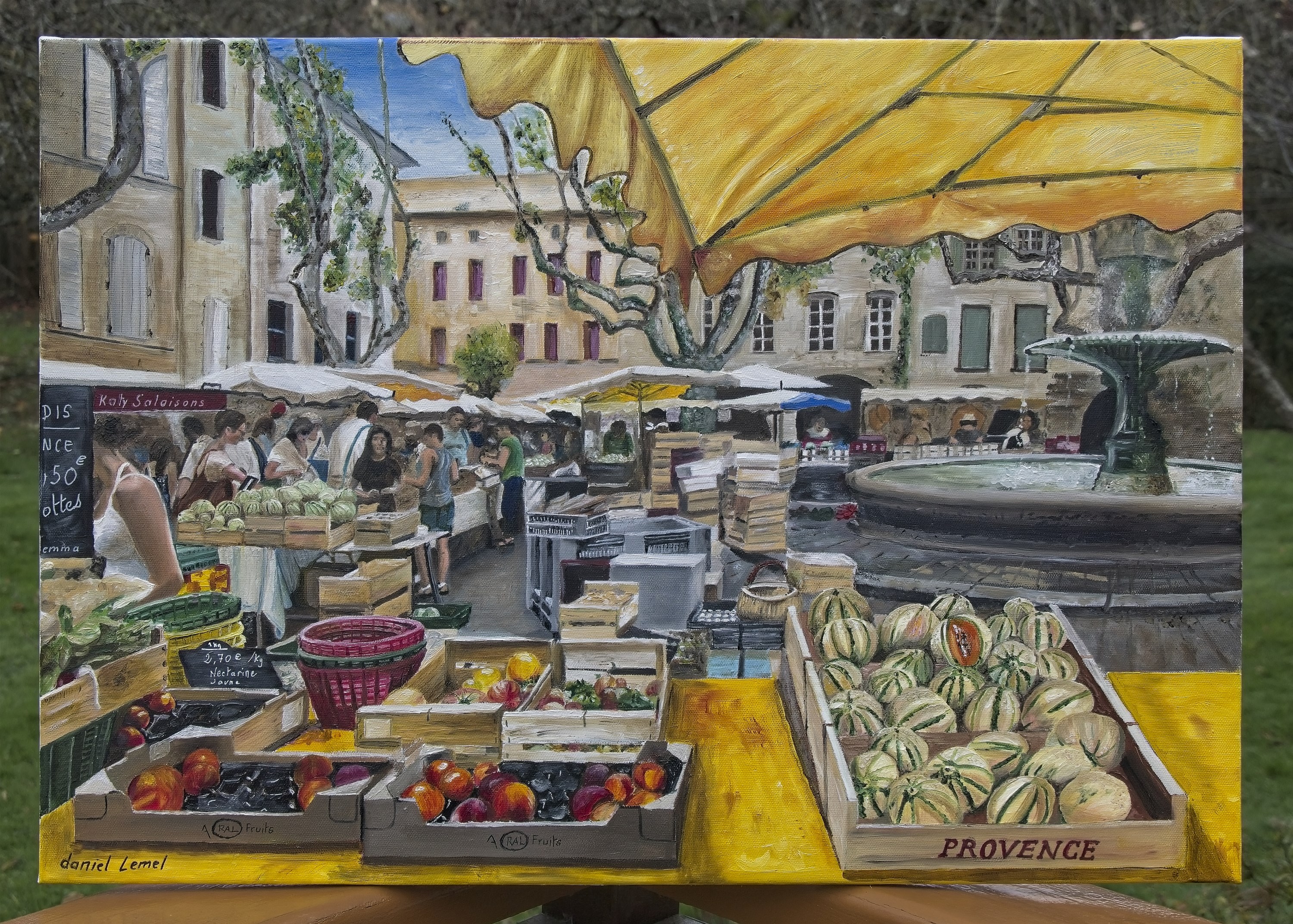 Marché - Place Aux Herbes à Uzès  (Gard)