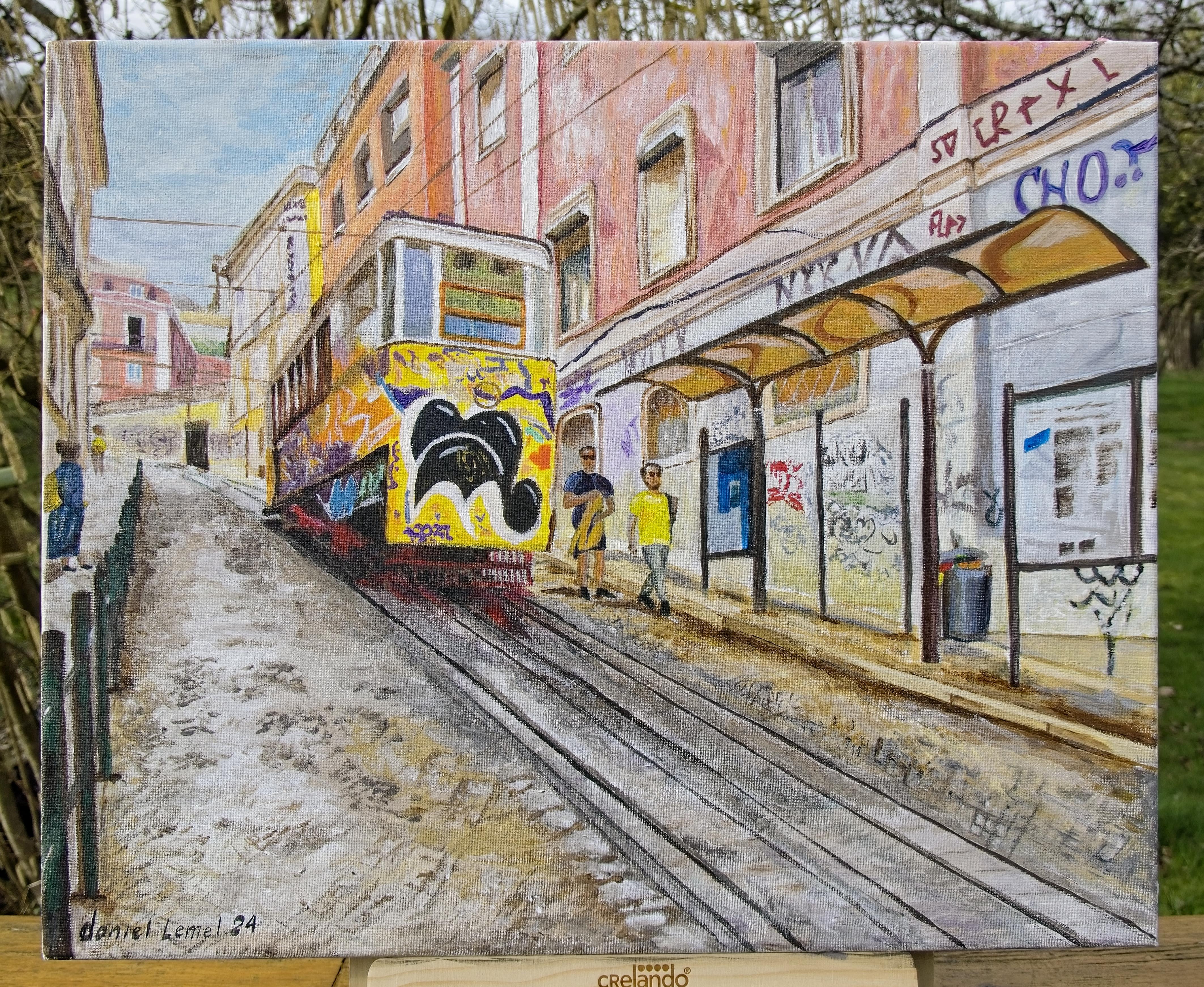 Finiculaire - Quartier Bairro - Lisbonne- (Portugal)