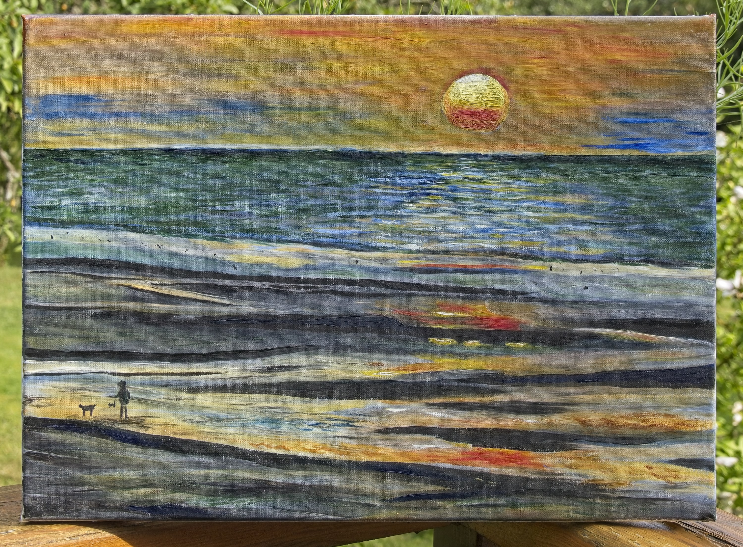 Coucher de soleil à Villers-sur-mer (Calvados)