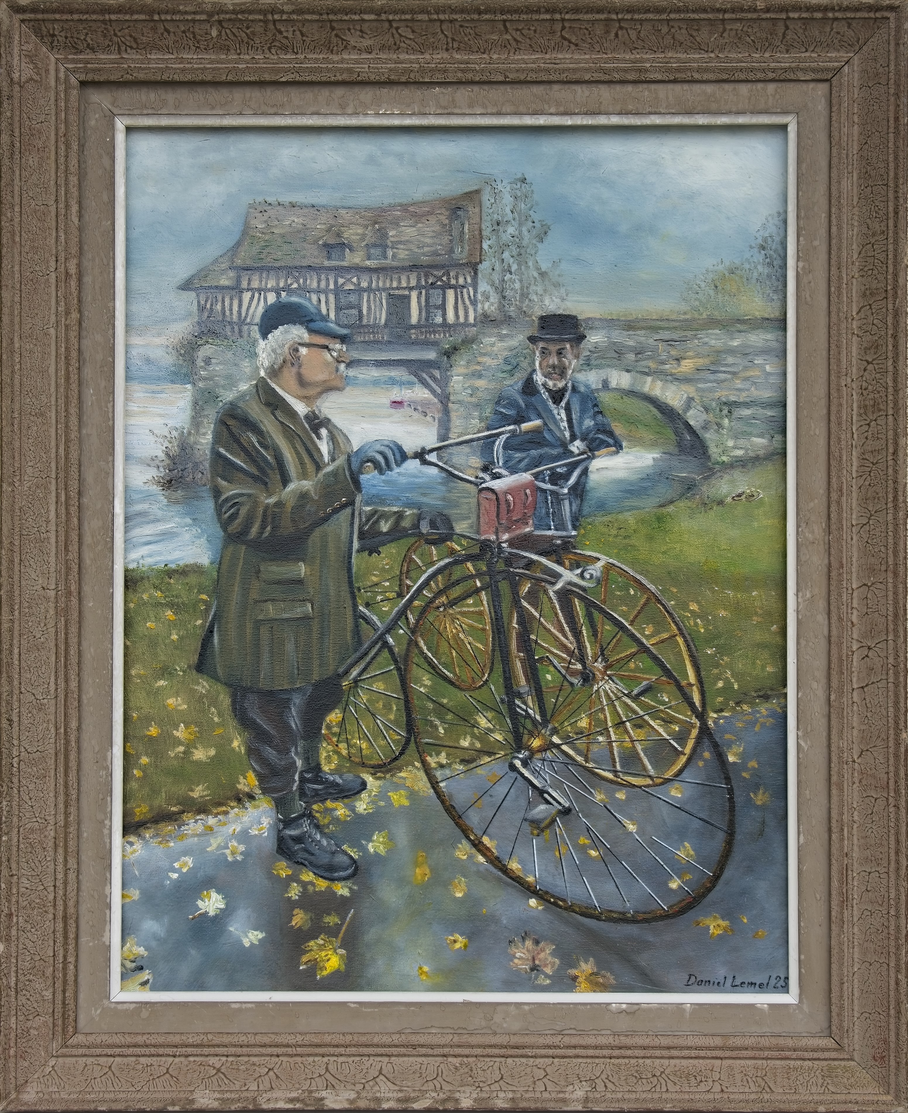 Paris-Rouen à Vélocipède -Vernon - (Eure)